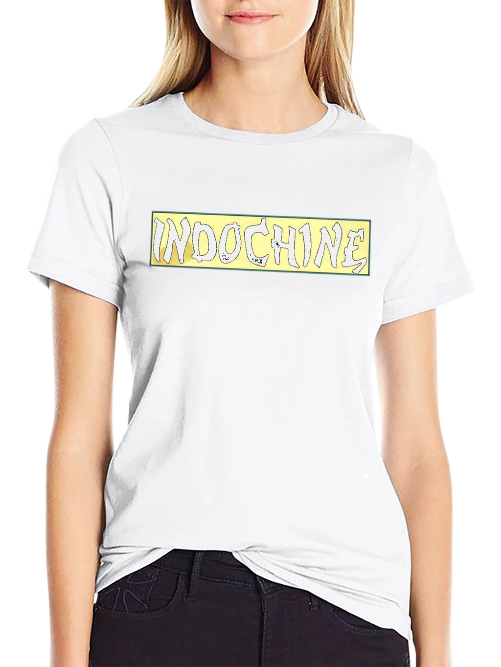 Indochine Band Logo Black T-Shirt