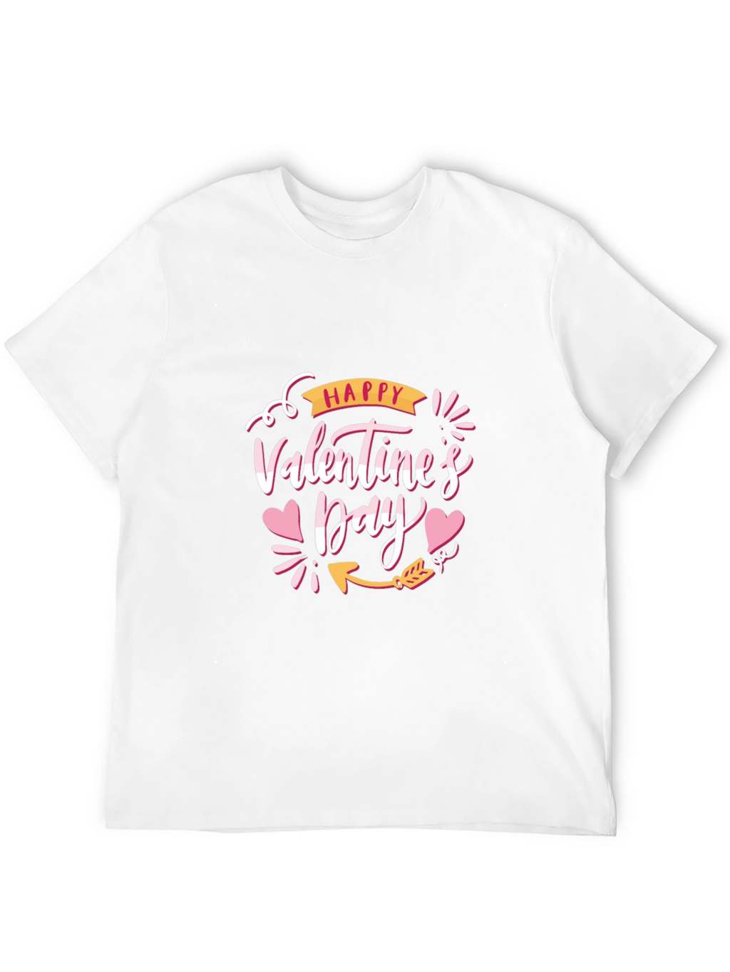 Happy Valentines Day Black T-Shirt