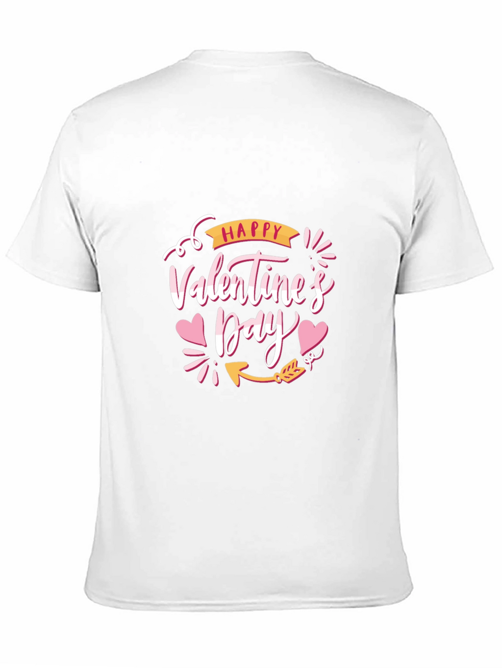 Happy Valentines Day Black T-Shirt