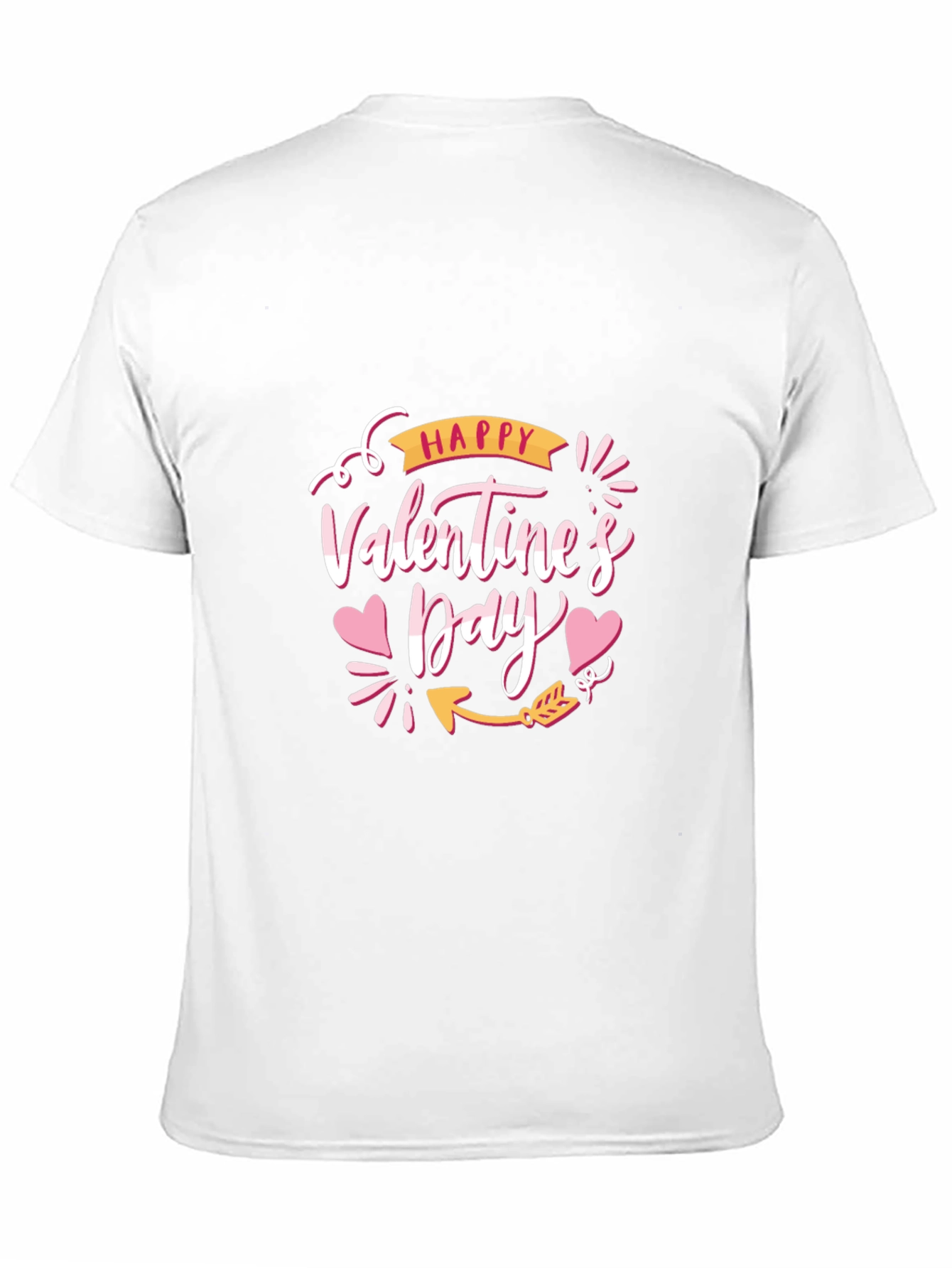 Happy Valentines Day Black T-Shirt