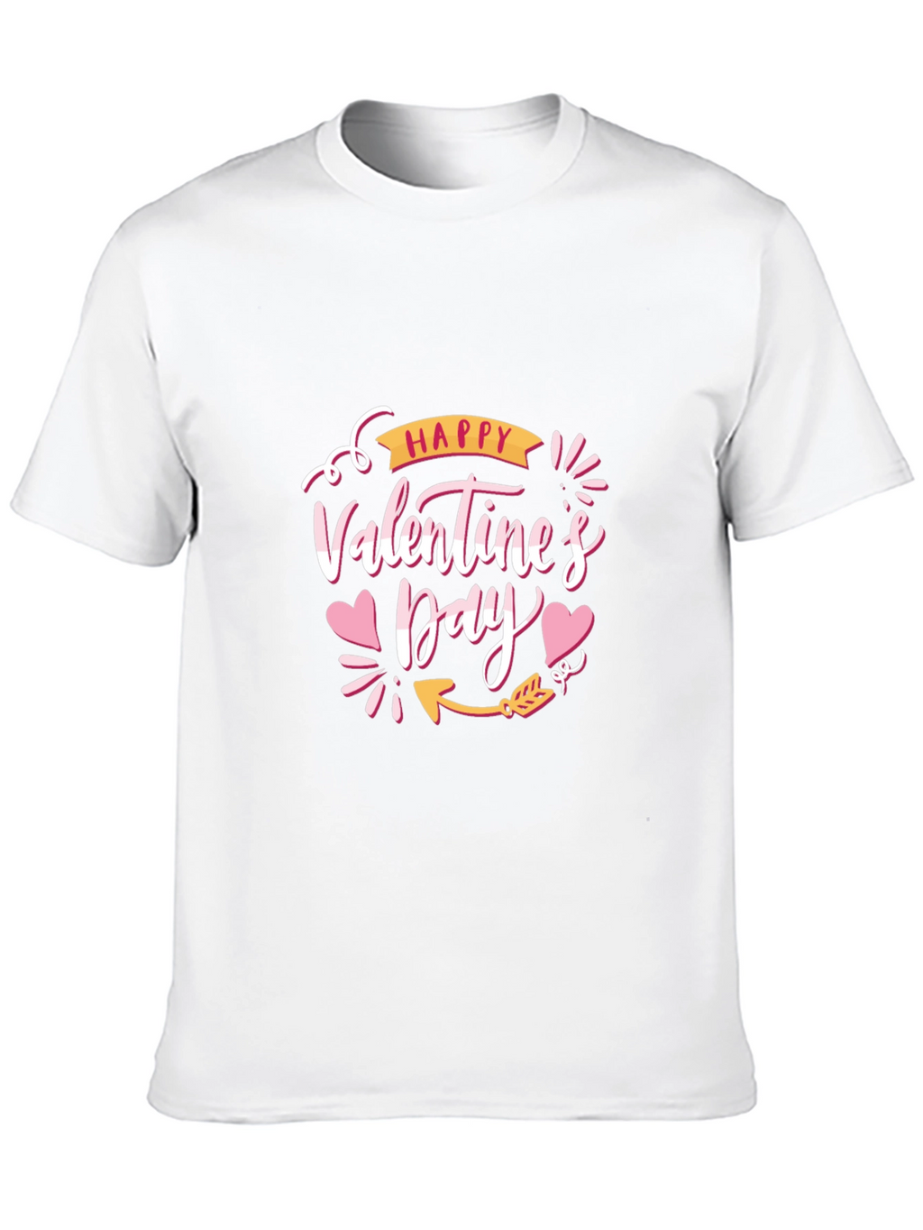 Happy Valentines Day Black T-Shirt