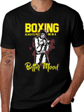Boxing Better Mood T-Shirt Boxer Graphic Tee