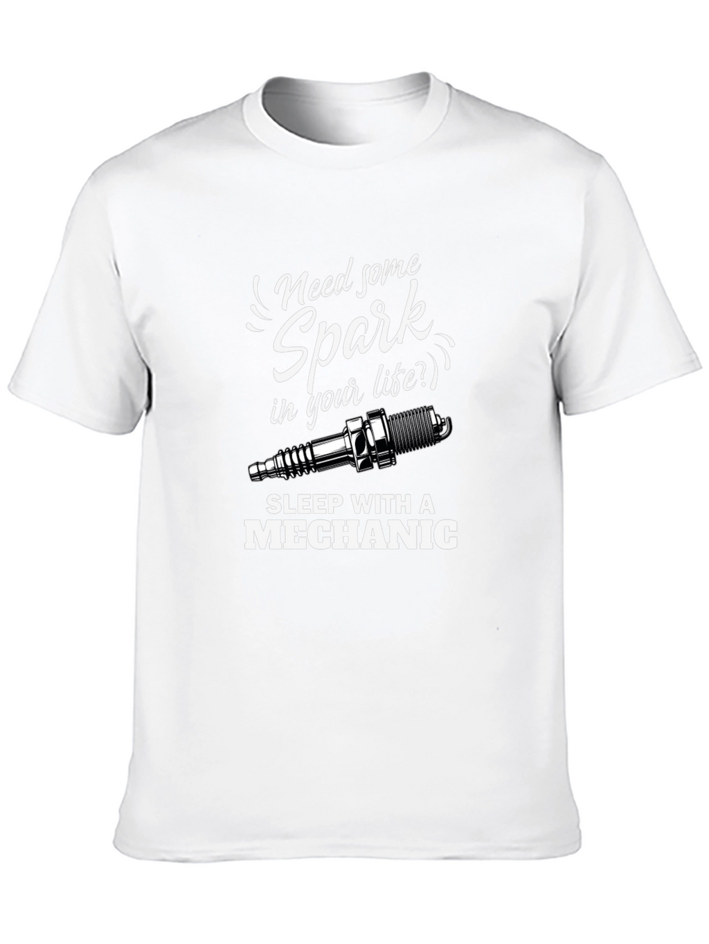 Mechanic Spark Plug Graphic T-Shirt