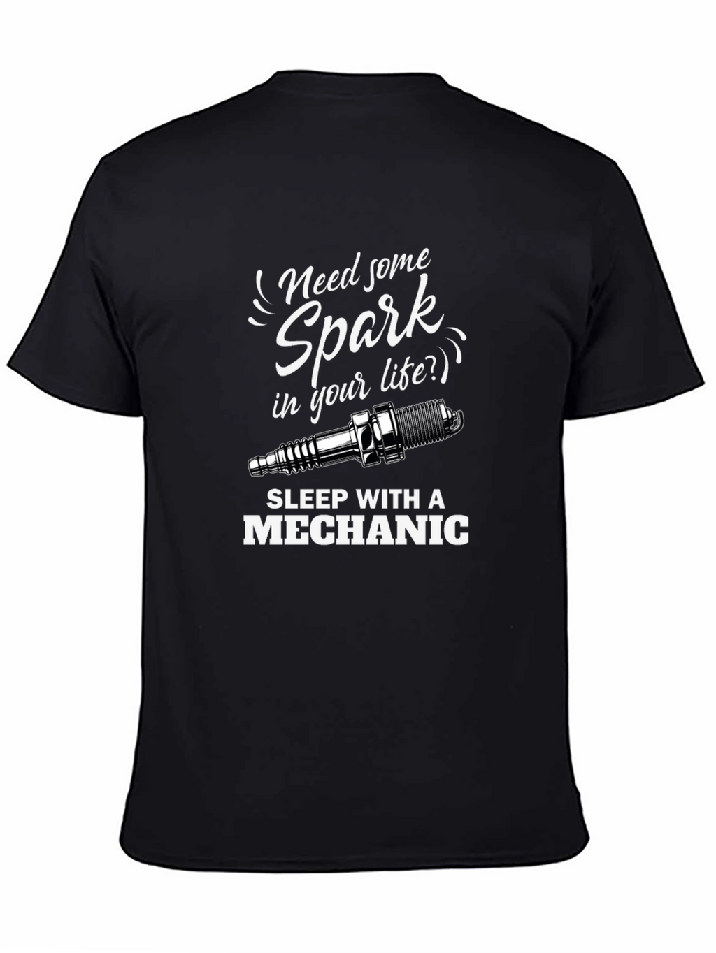 Mechanic Spark Plug Graphic T-Shirt