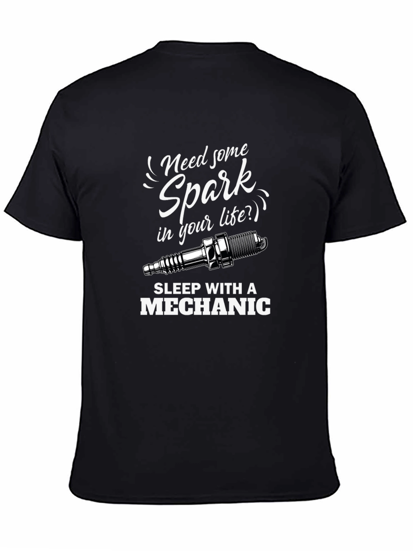 Mechanic Spark Plug Graphic T-Shirt
