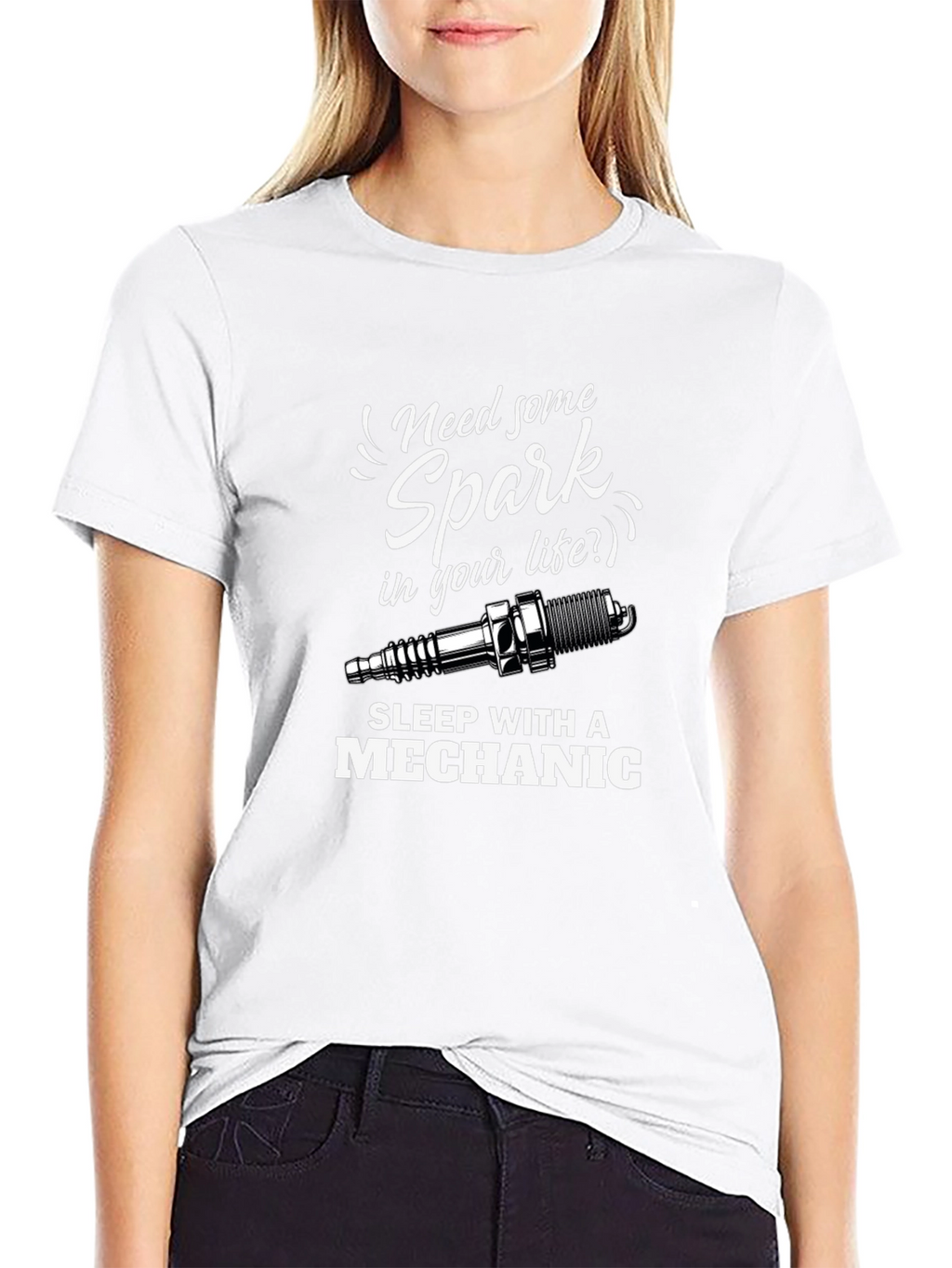 Mechanic Spark Plug Graphic T-Shirt
