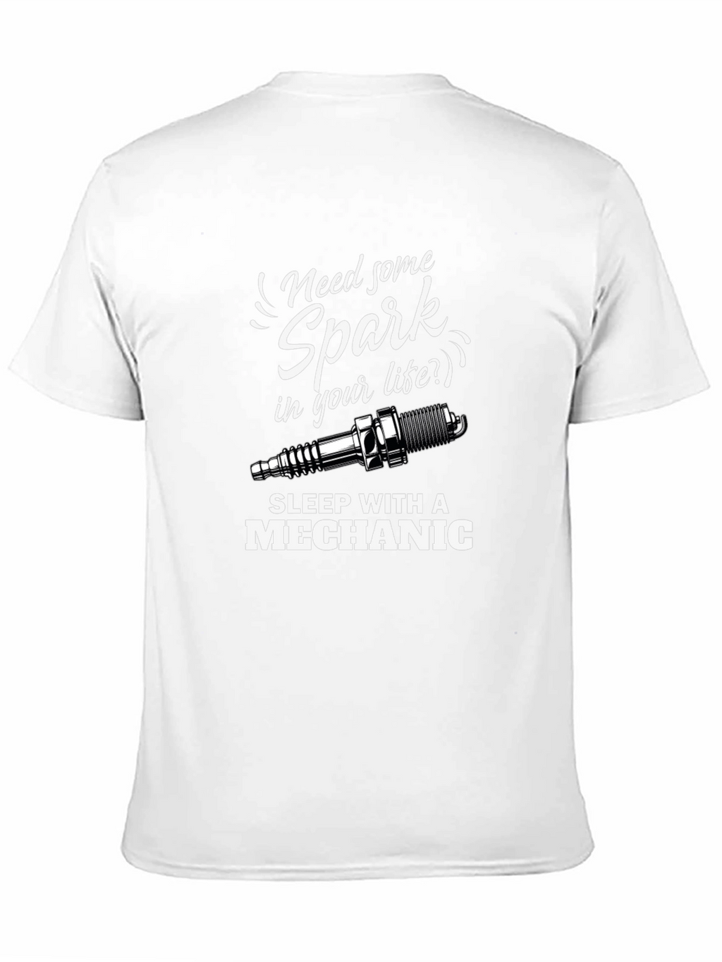 Mechanic Spark Plug Graphic T-Shirt