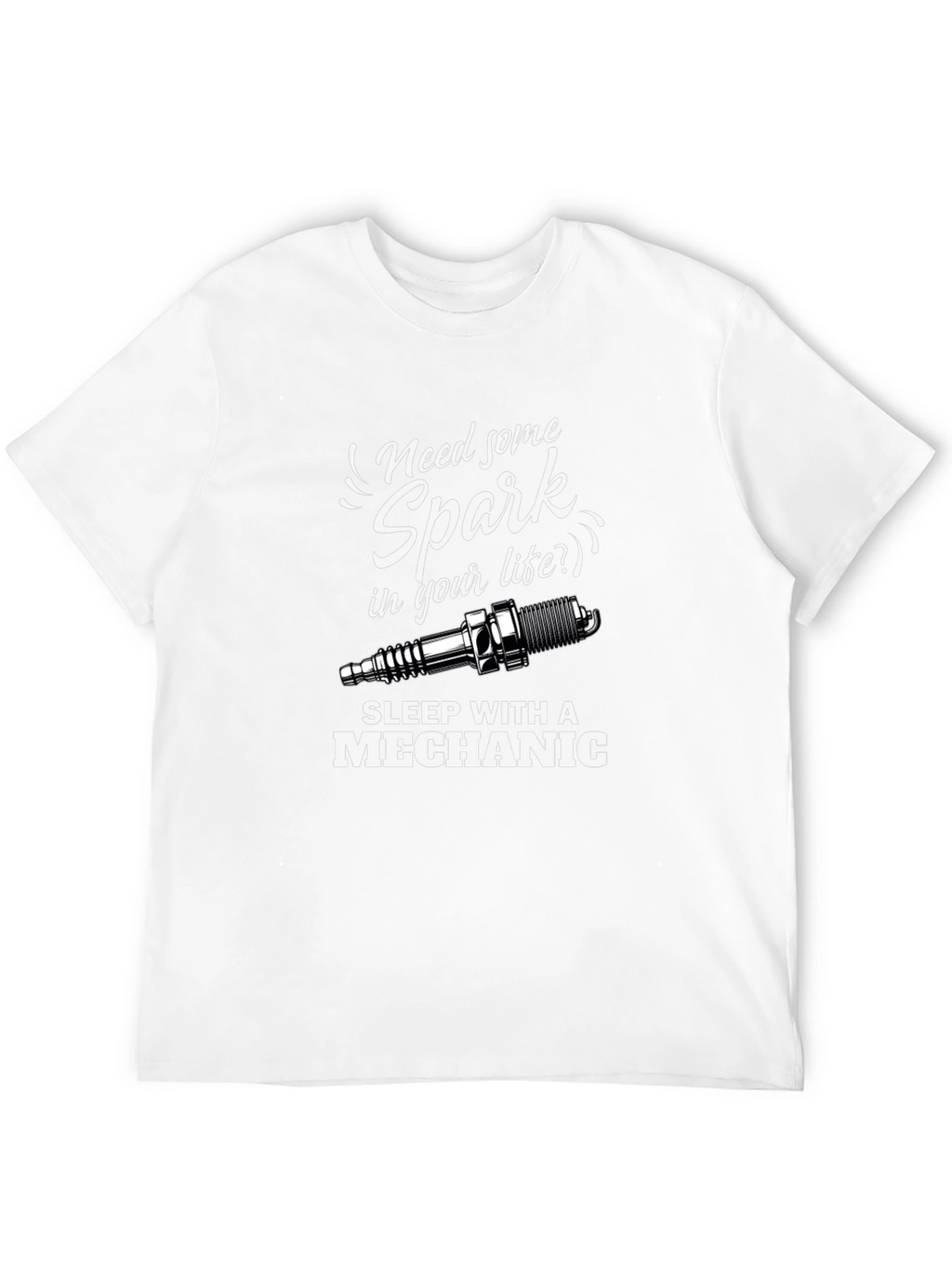 Mechanic Spark Plug Graphic T-Shirt
