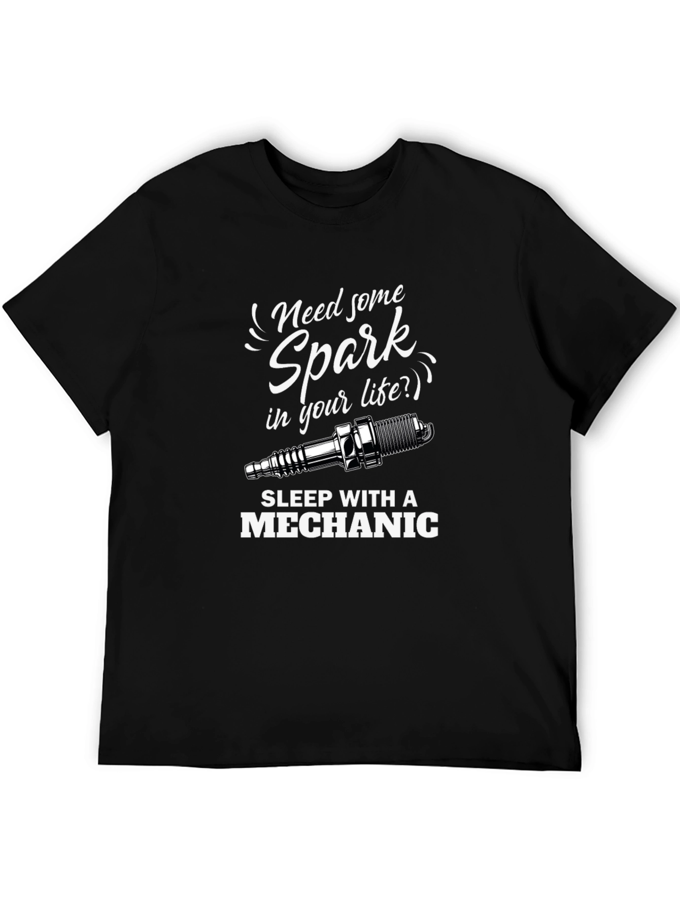 Mechanic Spark Plug Graphic T-Shirt