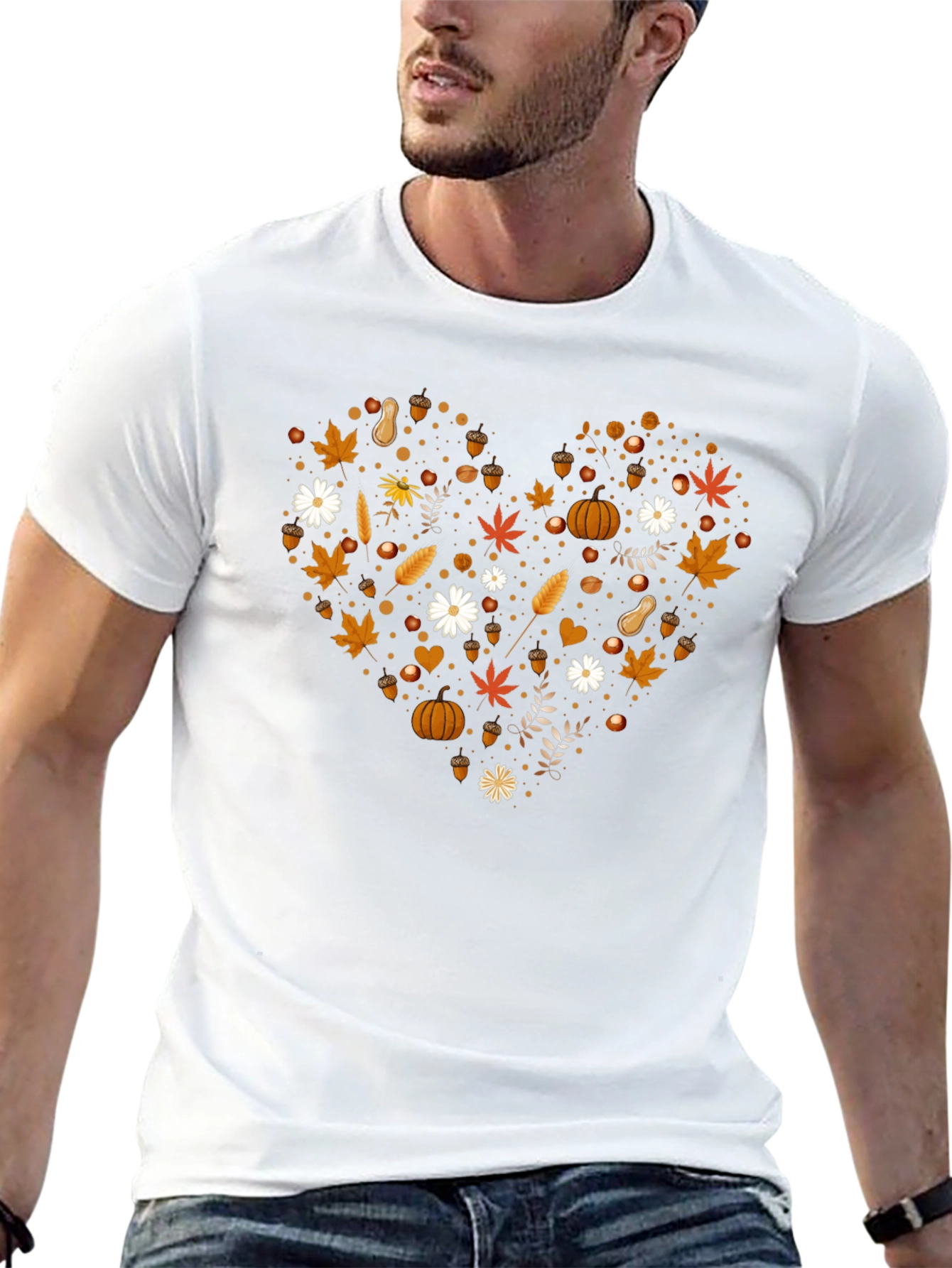 Autumn Heart Graphic T-Shirt