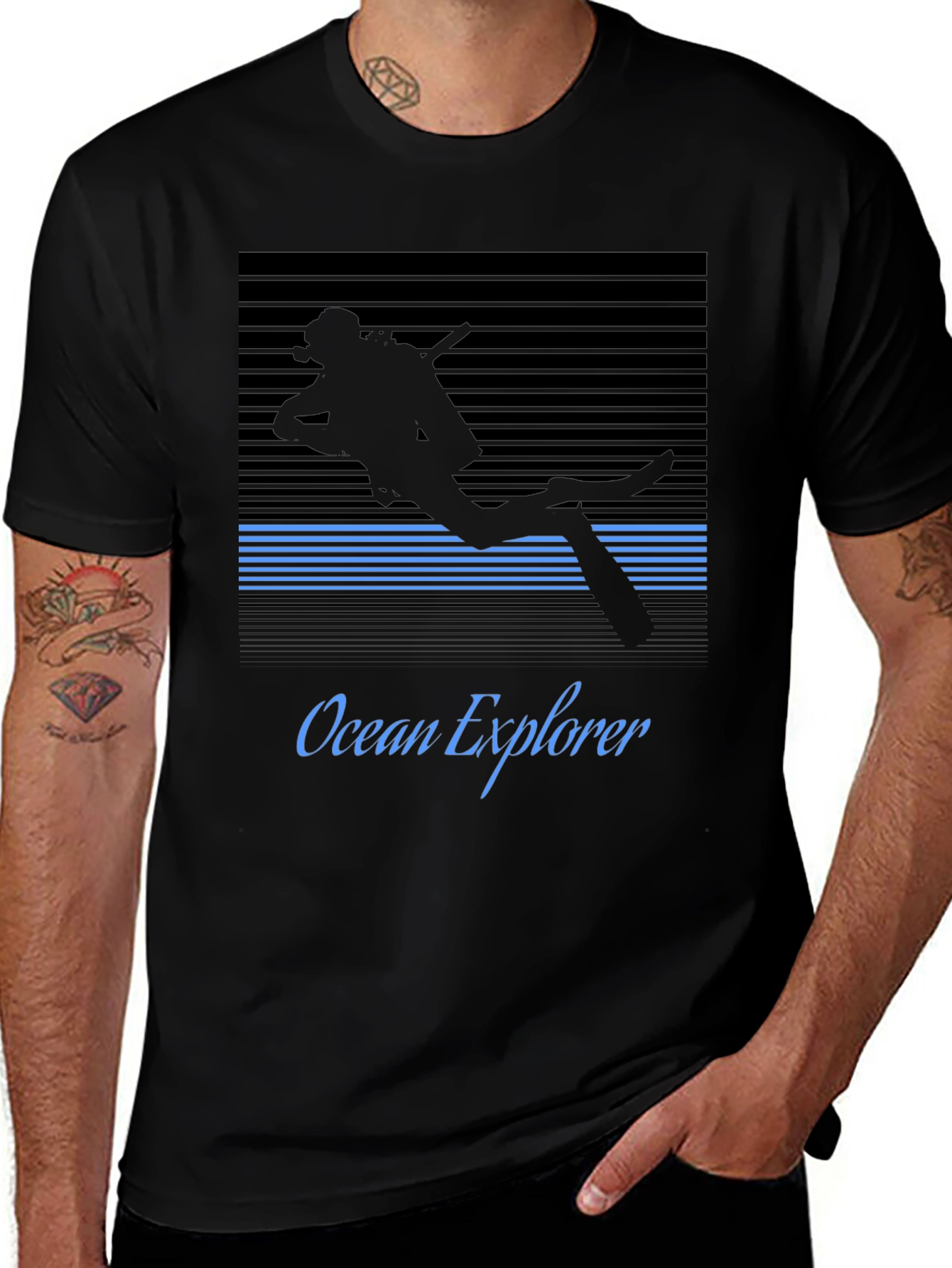 Ocean Explorer Scuba Diver Graphic Tee