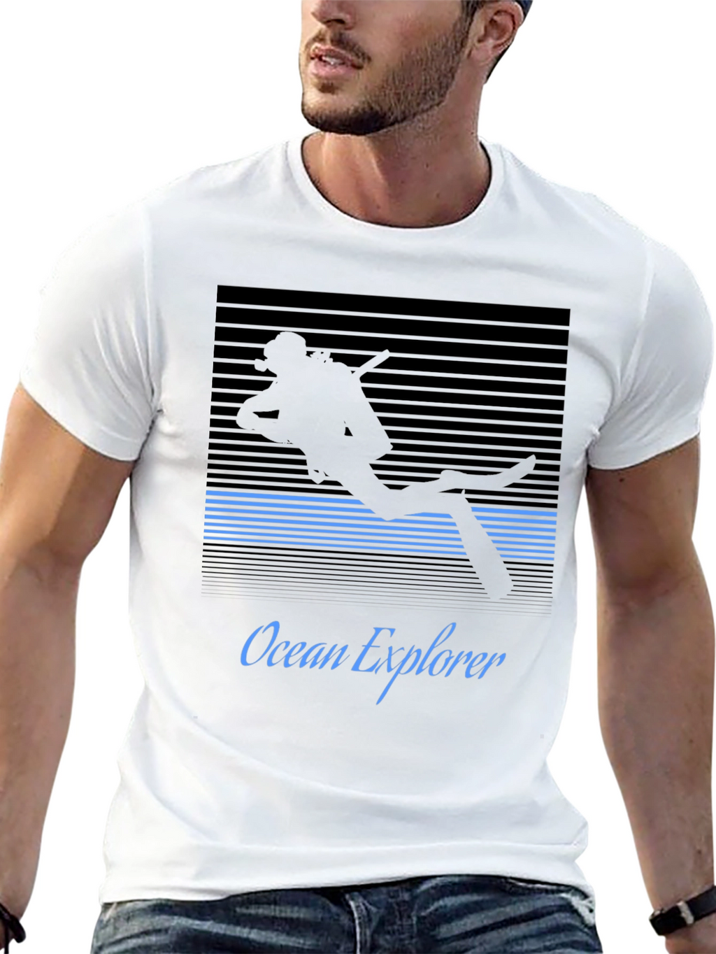 Ocean Explorer Scuba Diver Graphic Tee