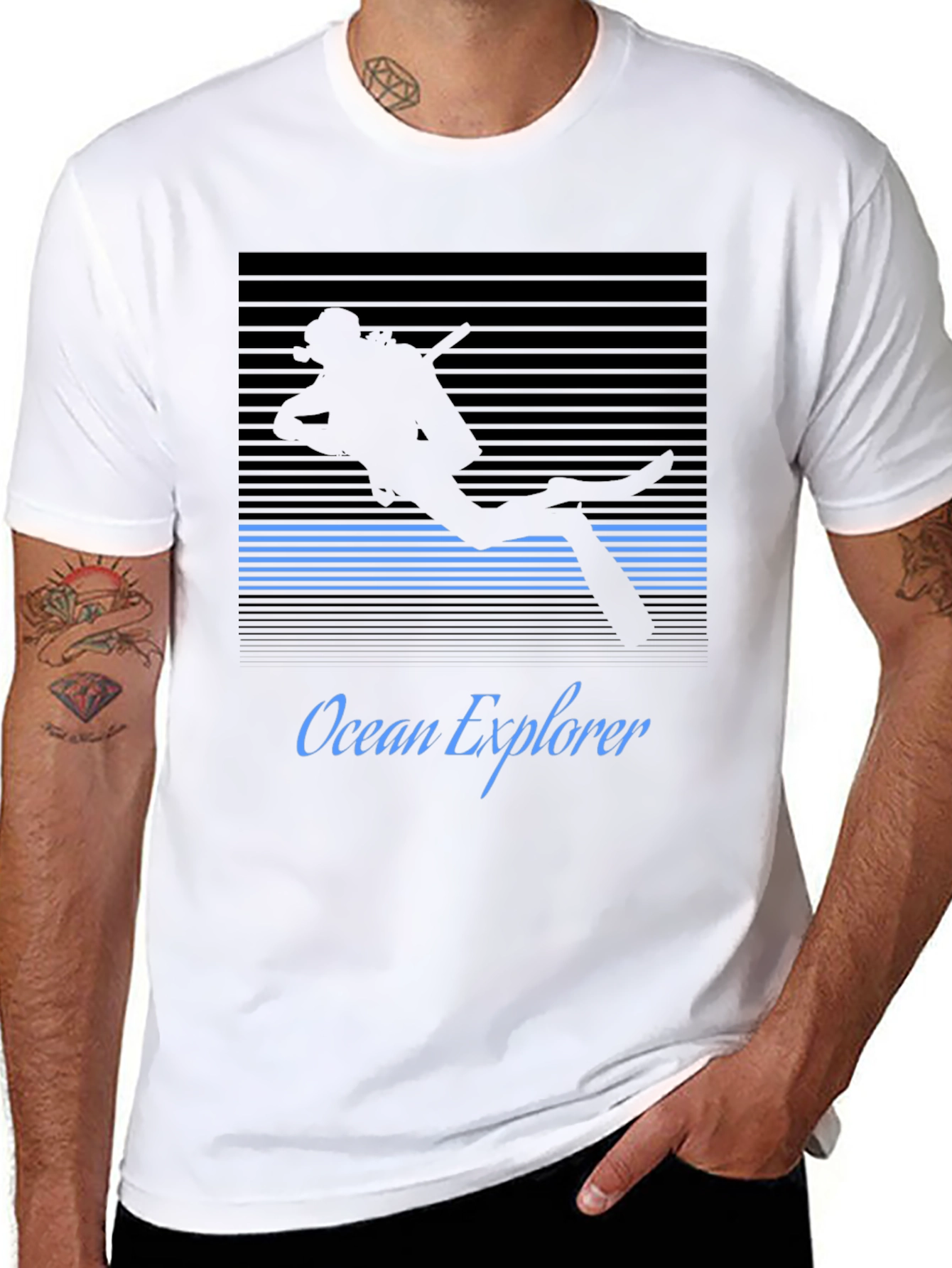 Ocean Explorer Scuba Diver Graphic Tee