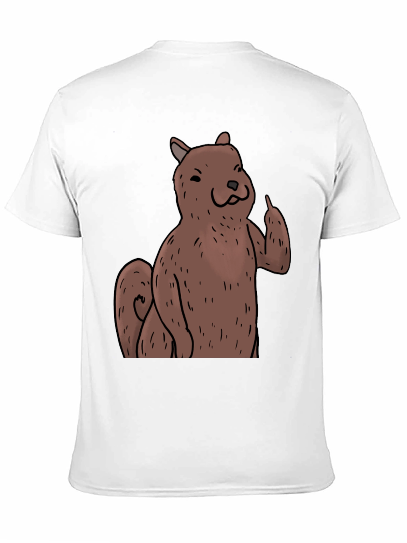 Squirrel Giving the Finger Graphic T-Shirt