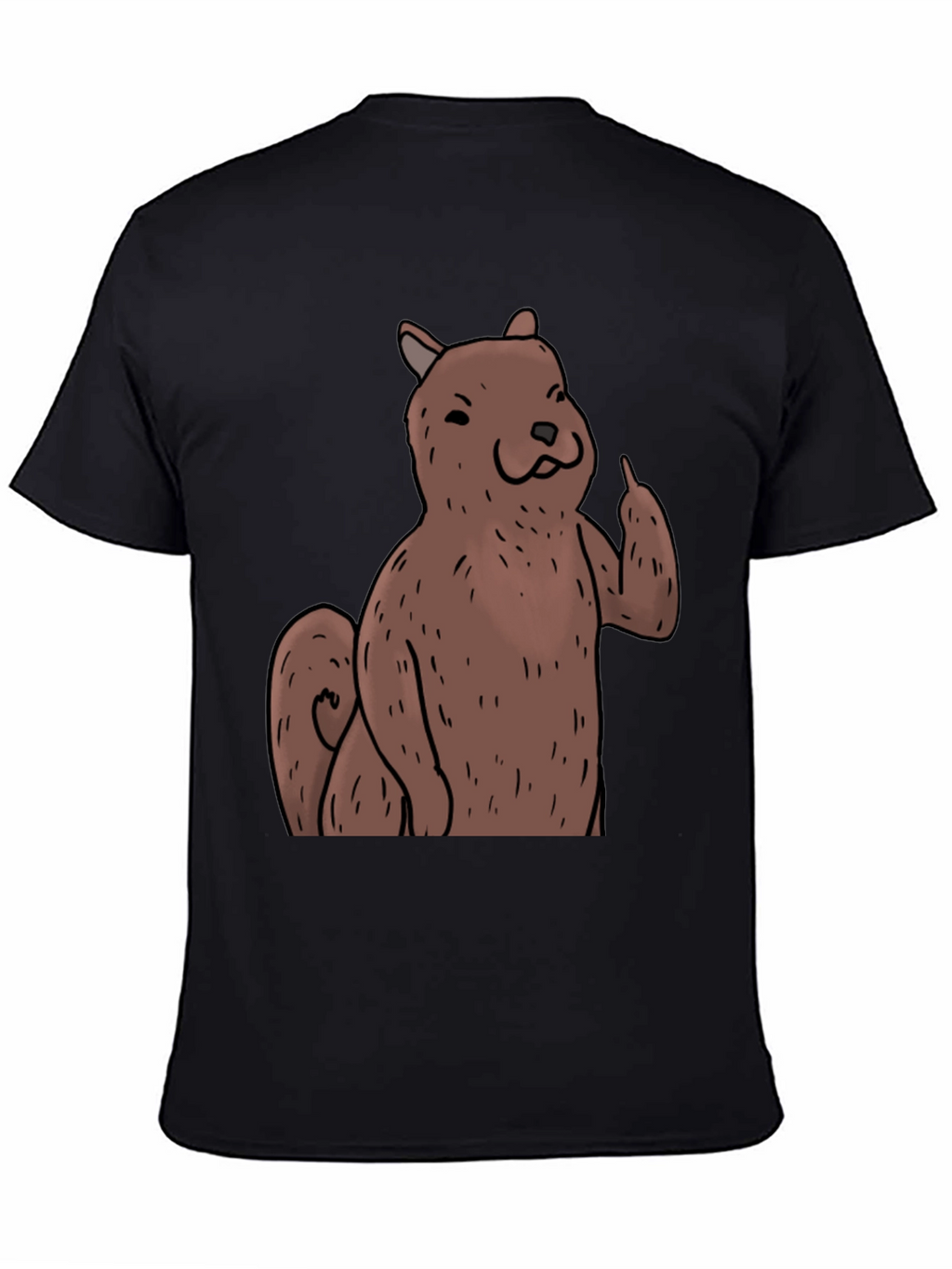 Squirrel Giving the Finger Graphic T-Shirt