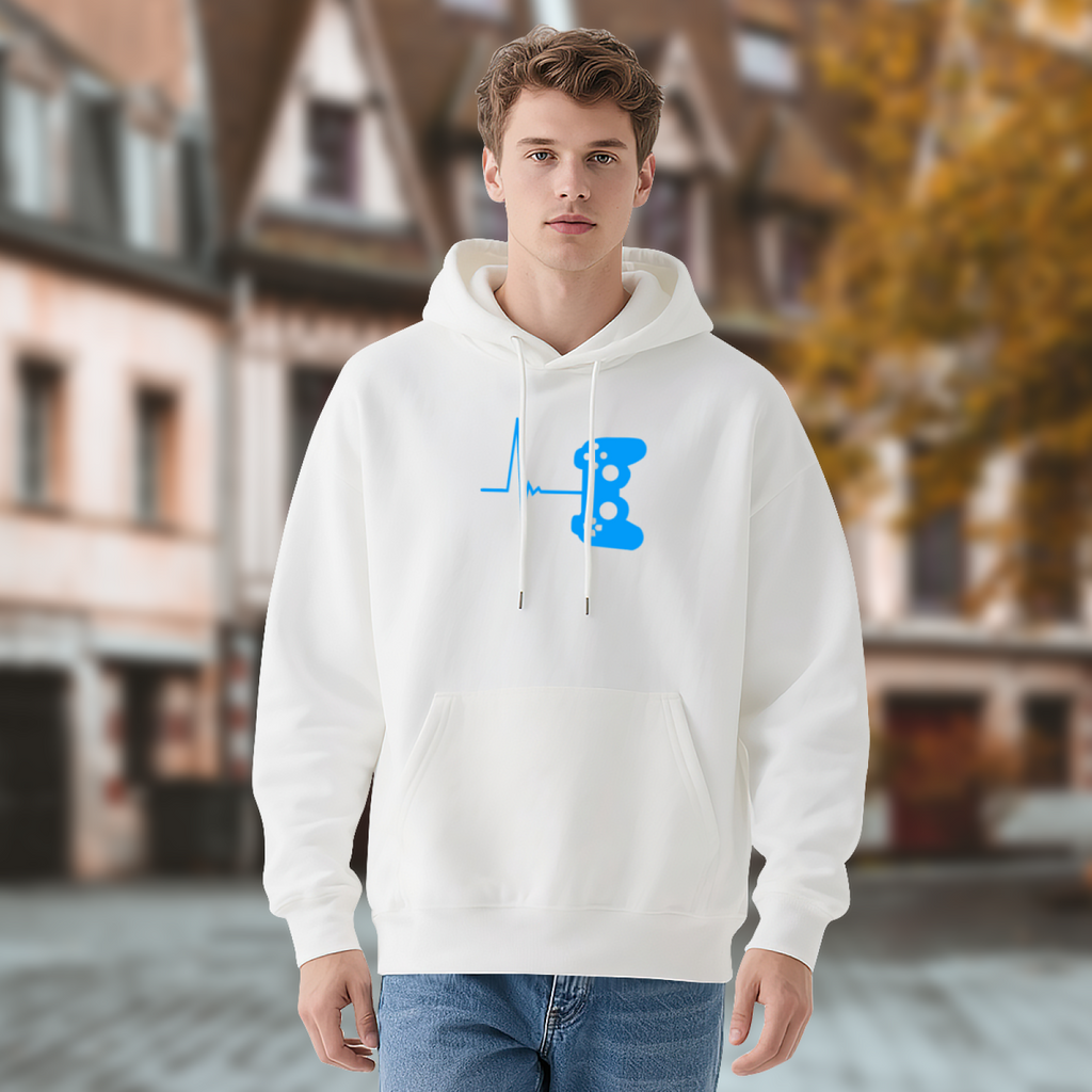 Heartbeat Line Hoodie - Medical Pulse Graphic Sweatshirt for Healthcare Workers