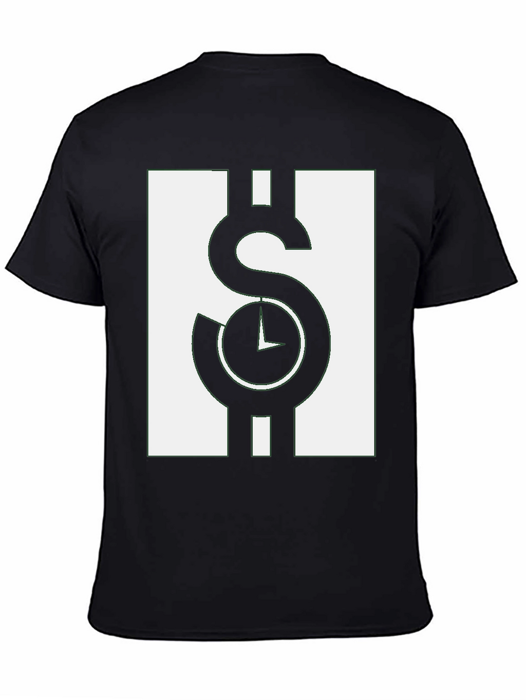 Time is Money Graphic Tee - Black Casual Shirt