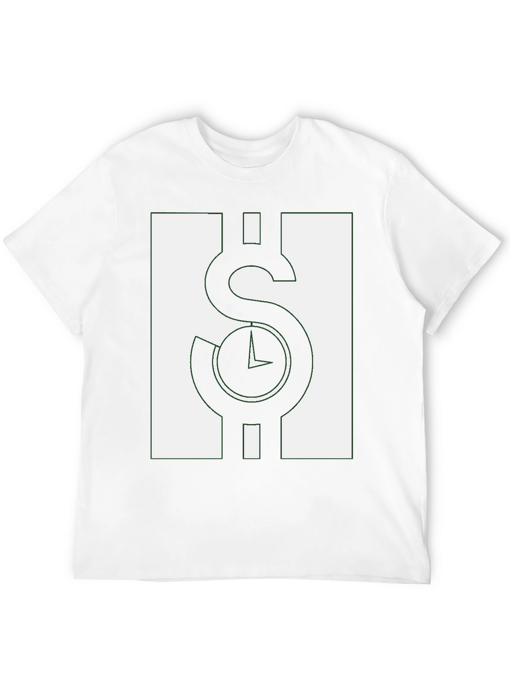 Time is Money Graphic Tee - Black Casual Shirt