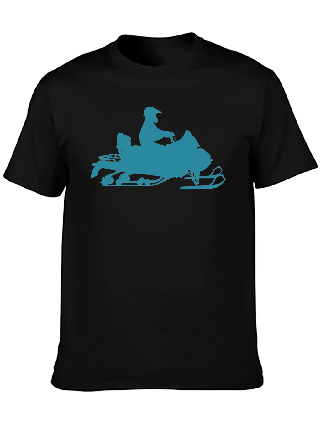 Snowmobile Graphic T-Shirt - Black