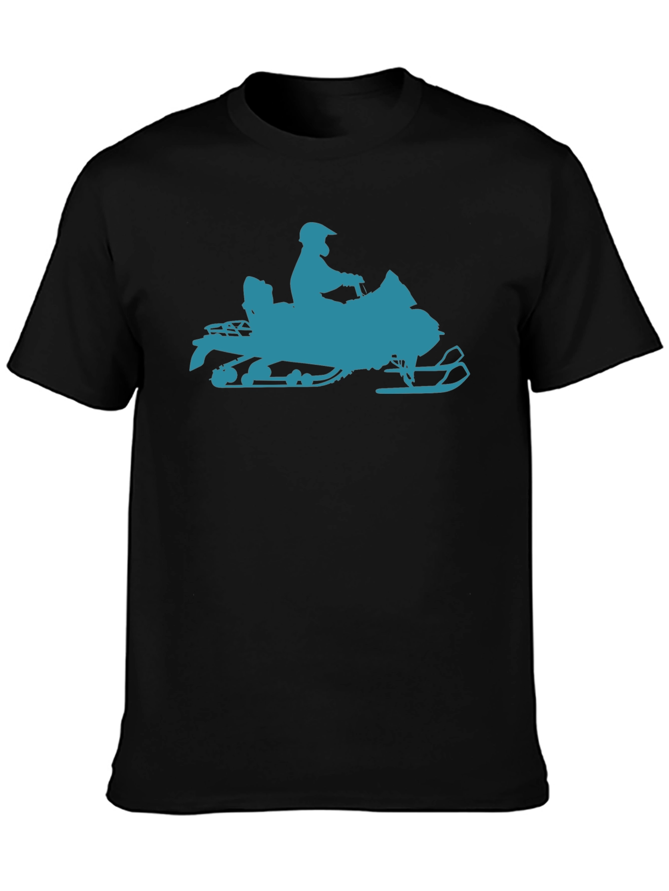 Snowmobile Graphic T-Shirt - Black
