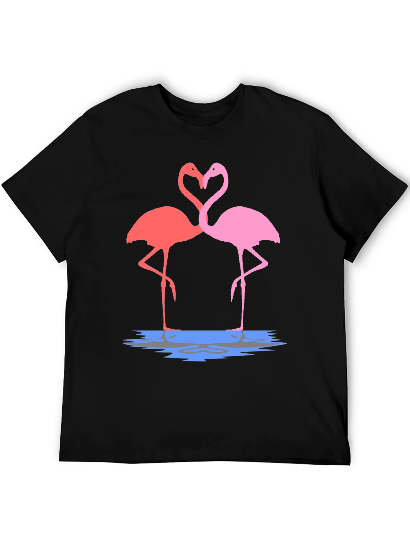 Flamingo Love Graphic Tee - Trendy Unisex T-Shirt