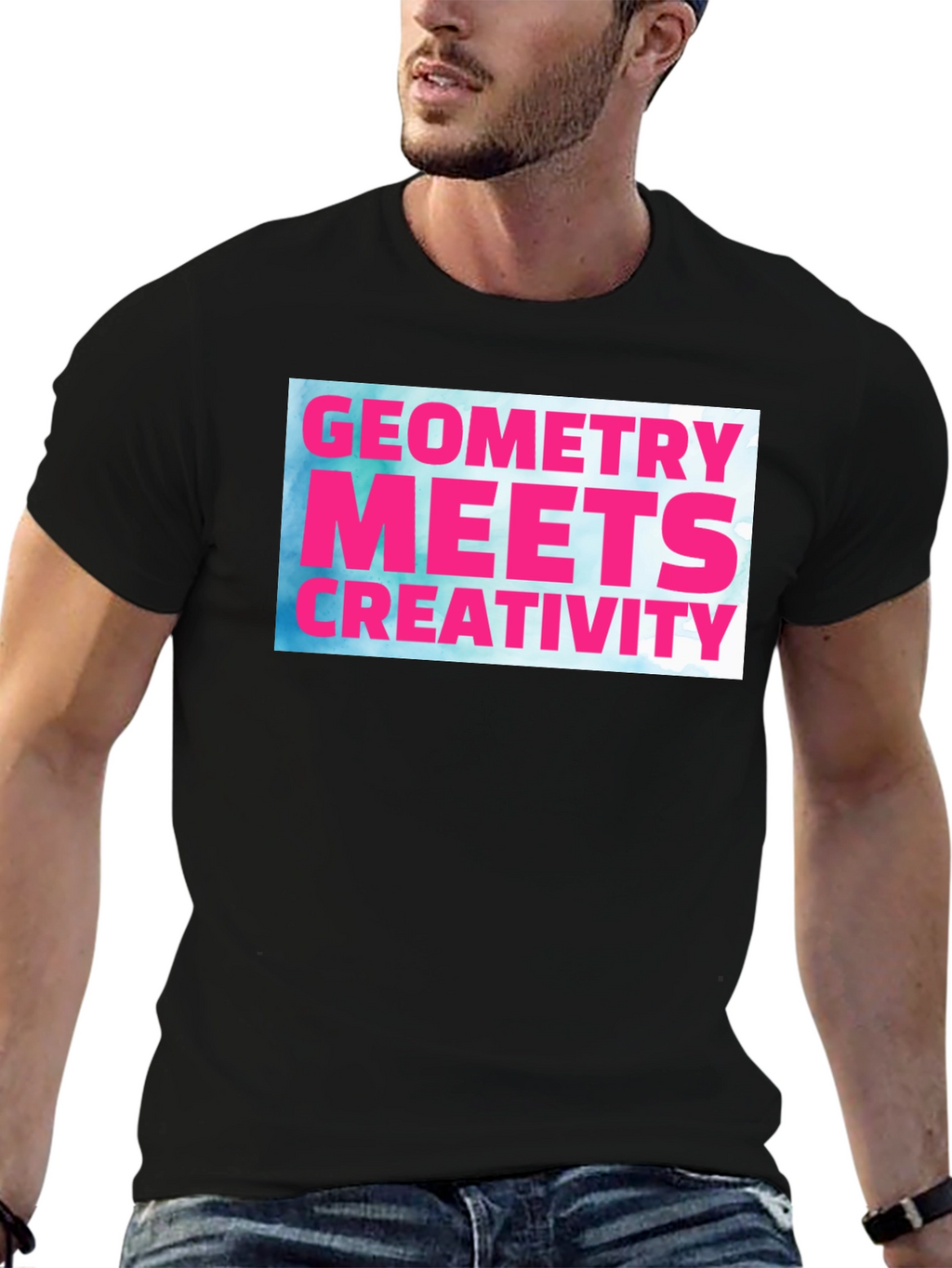 Geometry Meets Creativity Graphic Tee