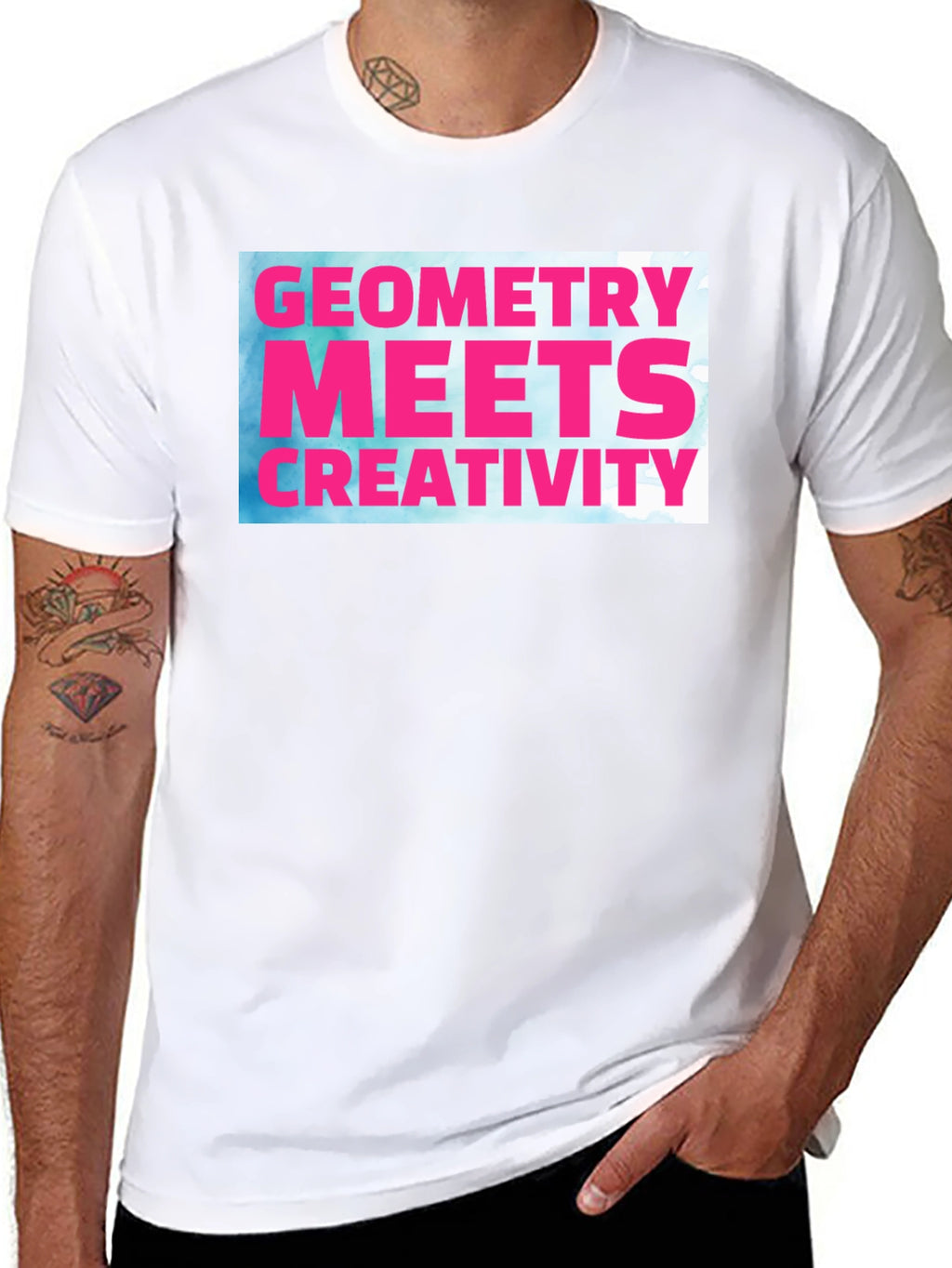Geometry Meets Creativity Graphic Tee