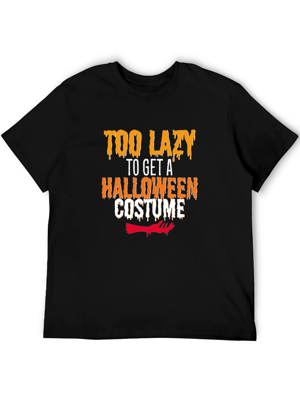 Lazy Halloween Costume T-Shirt - Funny Graphic Tee