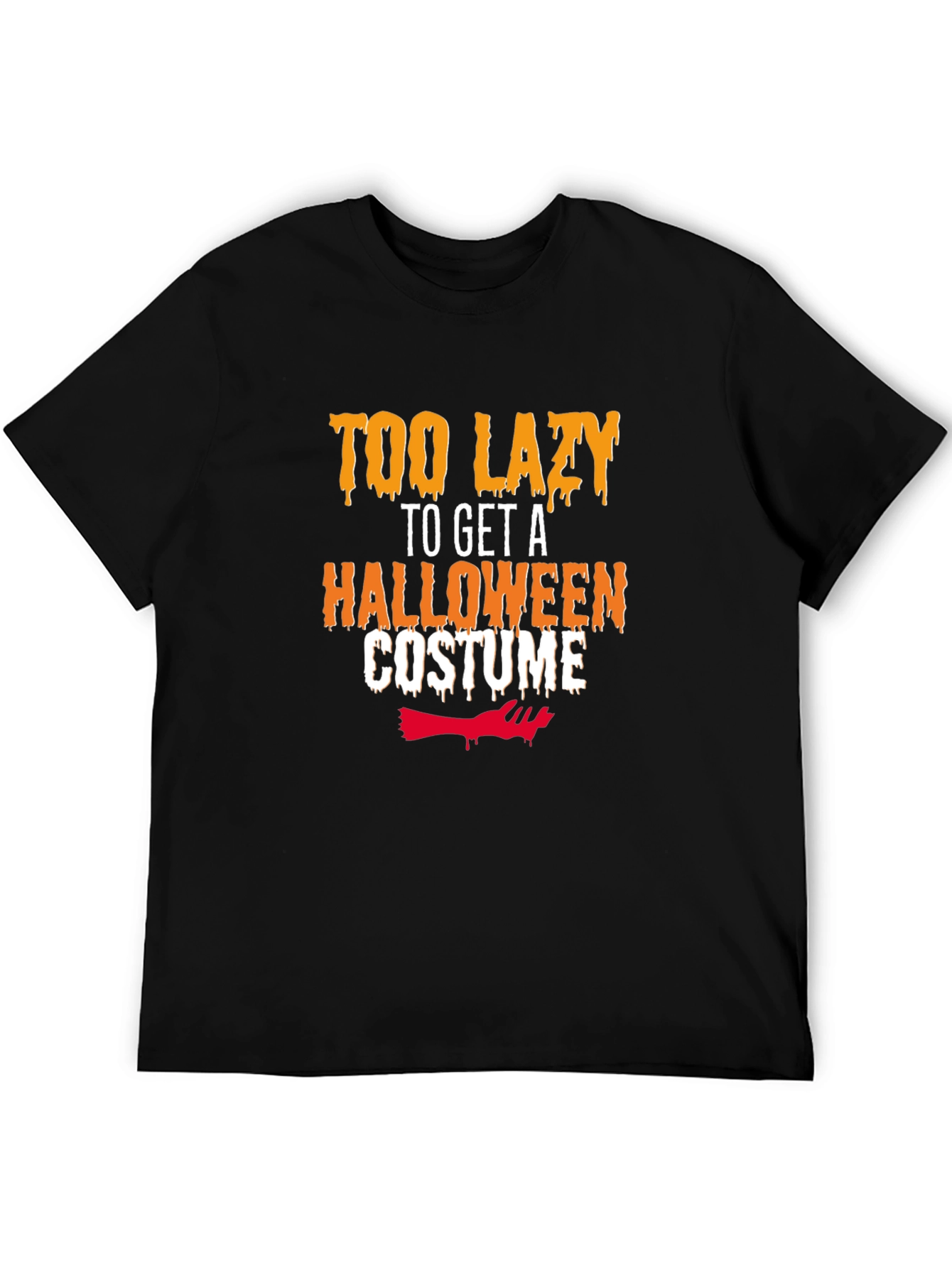 Lazy Halloween Costume T-Shirt - Funny Graphic Tee