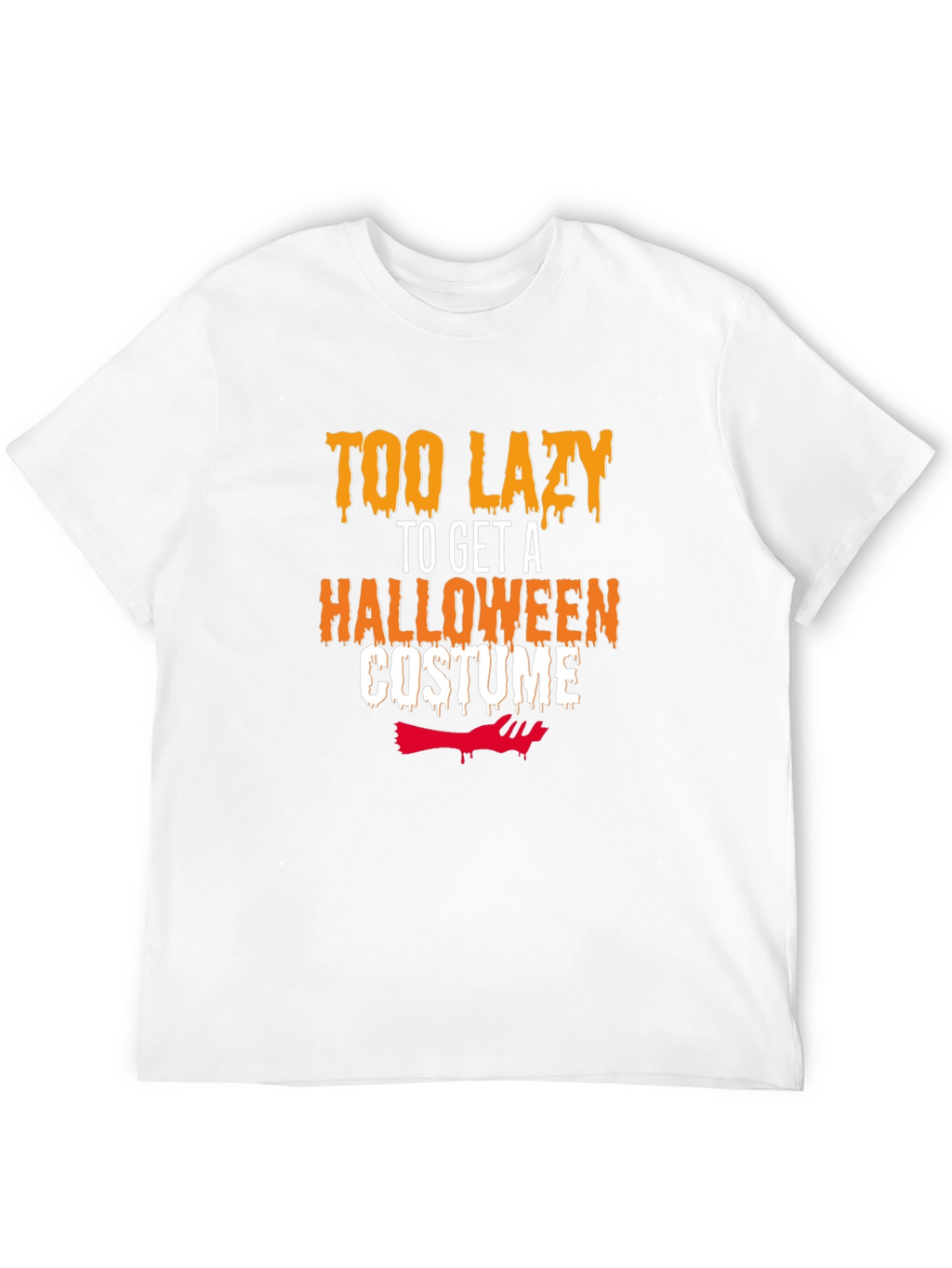 Lazy Halloween Costume T-Shirt - Funny Graphic Tee