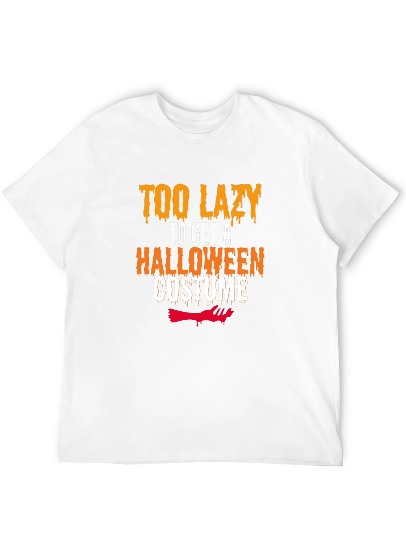 Lazy Halloween Costume T-Shirt - Funny Graphic Tee
