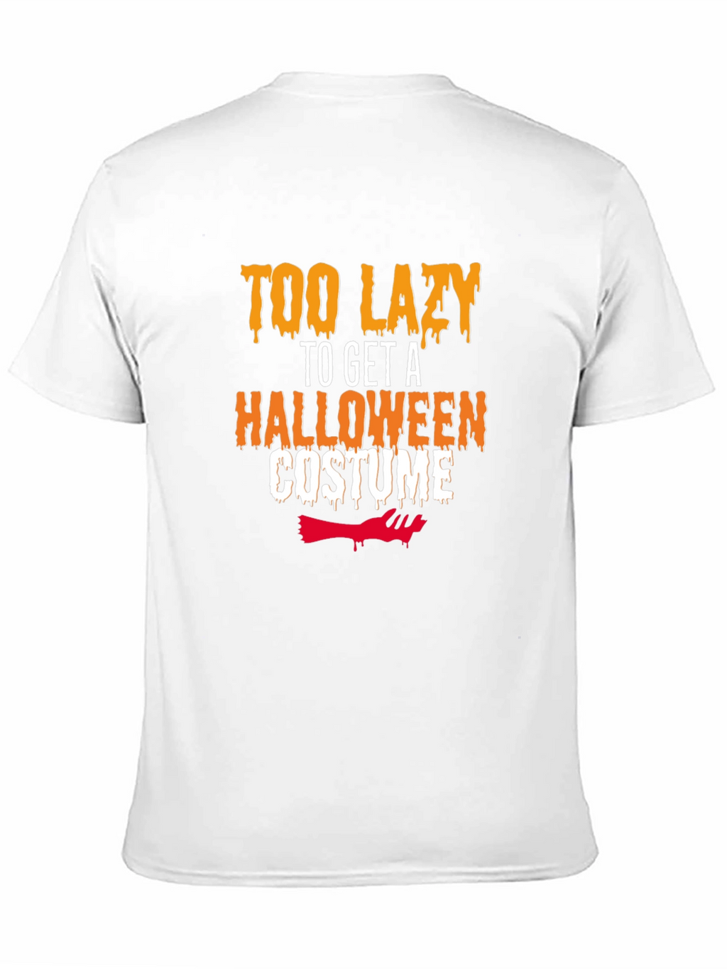 Lazy Halloween Costume T-Shirt - Funny Graphic Tee