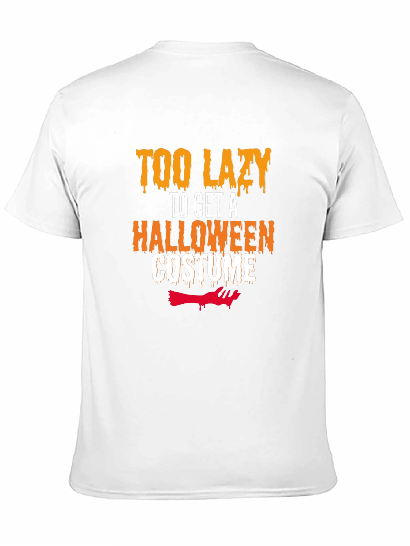 Lazy Halloween Costume T-Shirt - Funny Graphic Tee