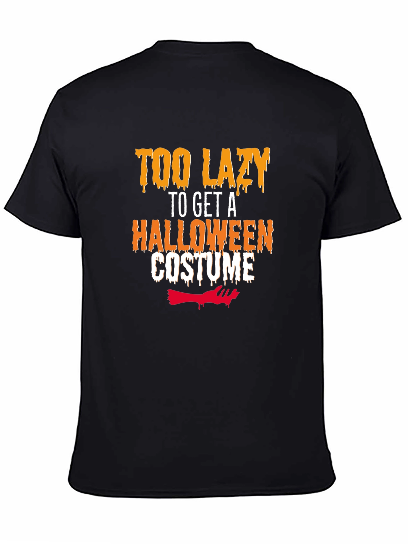 Lazy Halloween Costume T-Shirt - Funny Graphic Tee