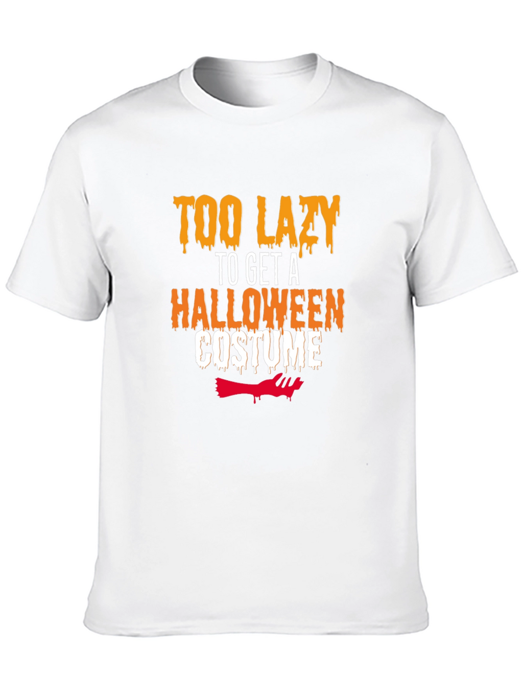 Lazy Halloween Costume T-Shirt - Funny Graphic Tee