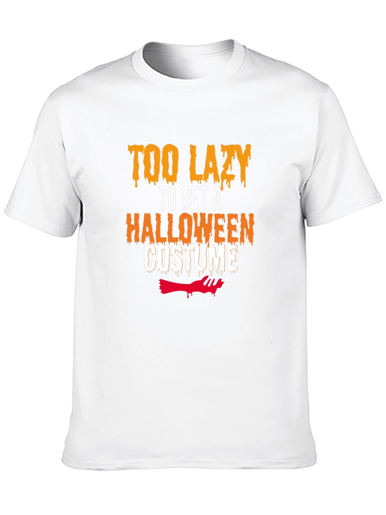 Lazy Halloween Costume T-Shirt - Funny Graphic Tee