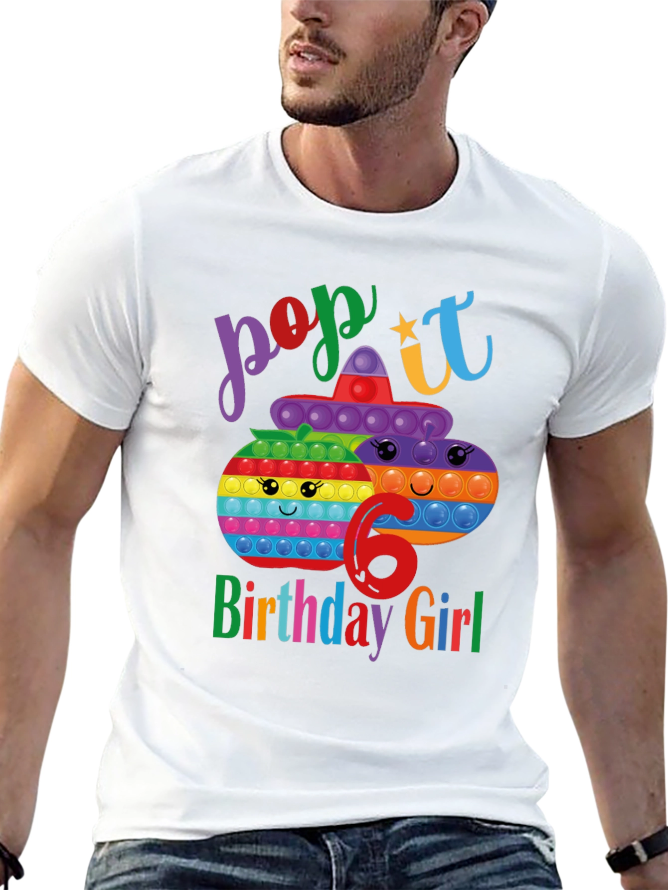 Pop It Birthday Girl 6 T-Shirt