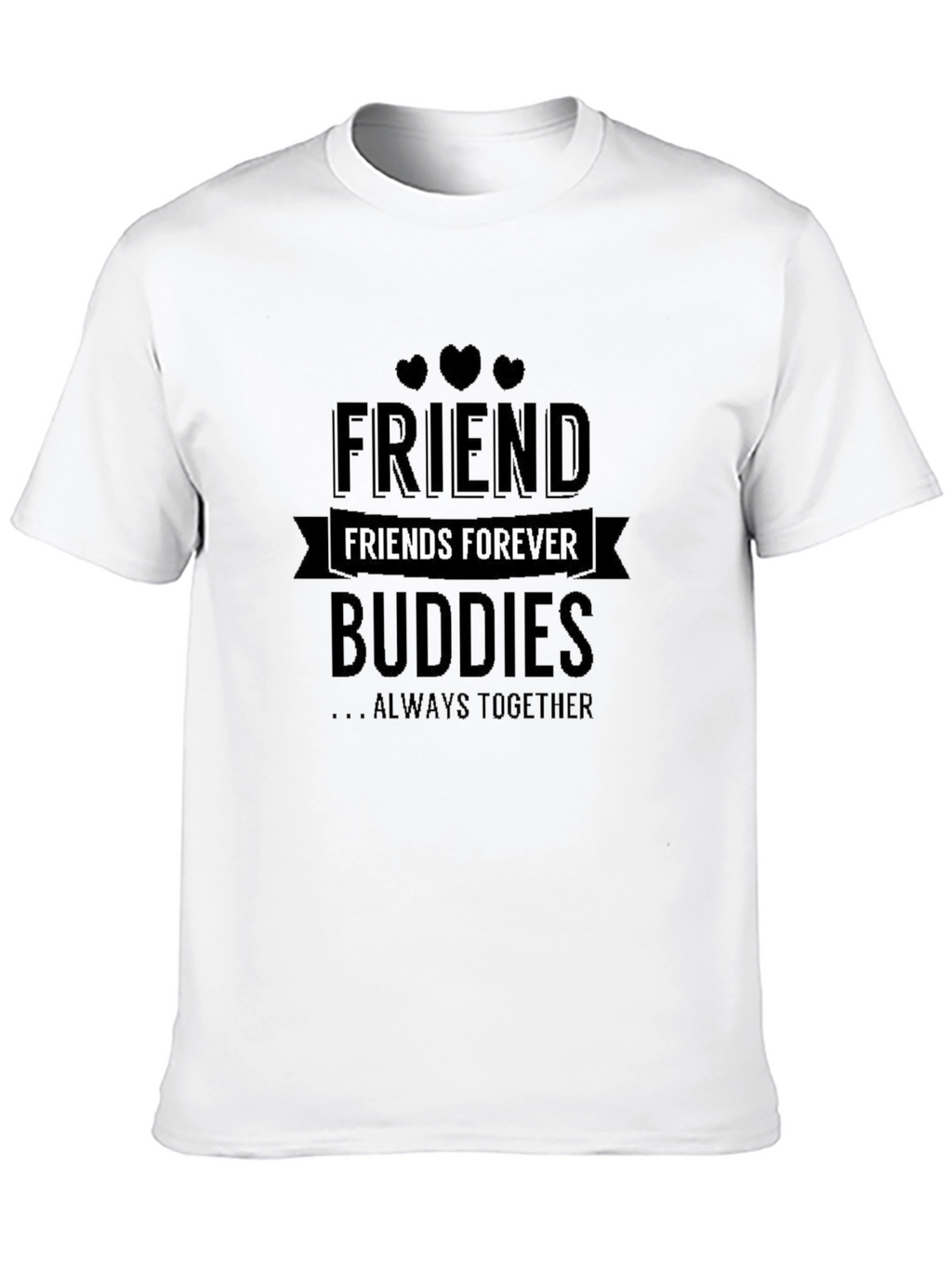 Friends Forever Black T-Shirt