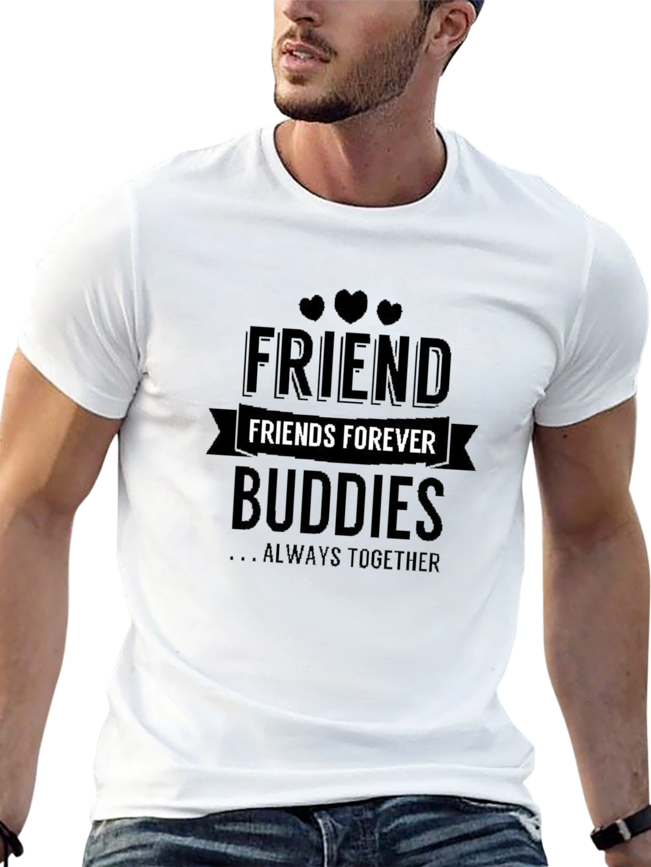 Friends Forever Black T-Shirt
