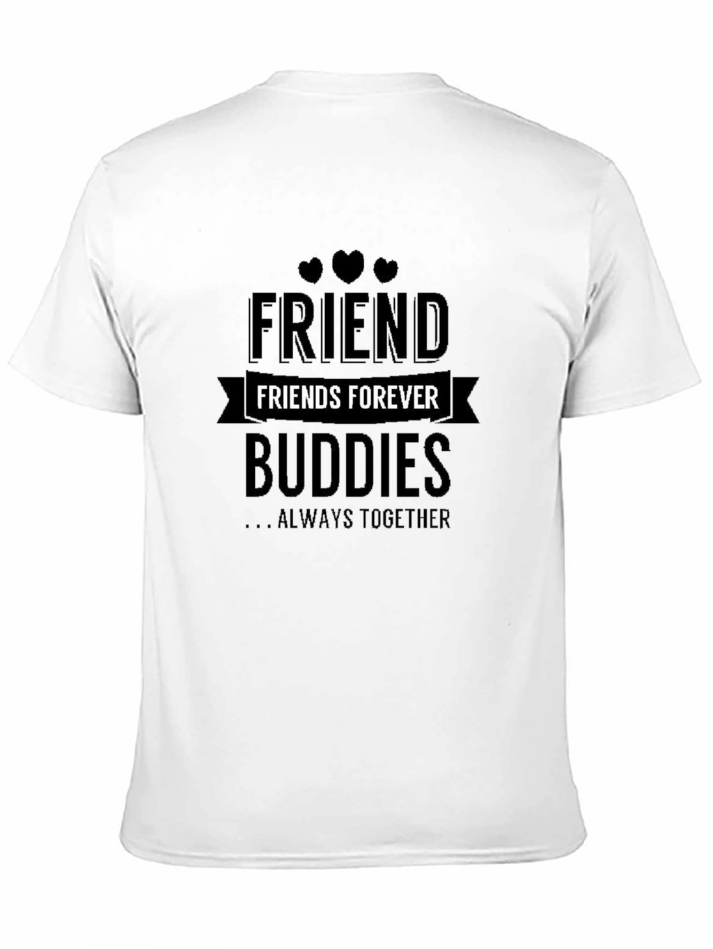 Friends Forever Black T-Shirt