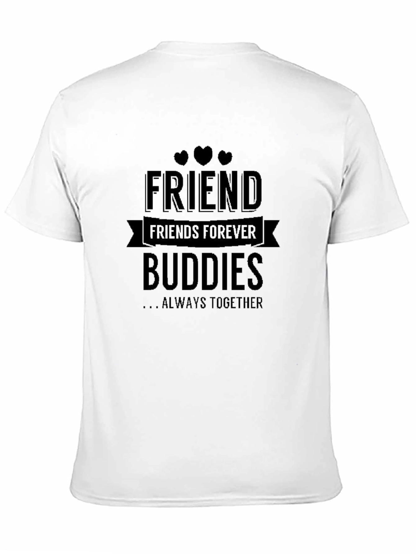 Friends Forever Black T-Shirt