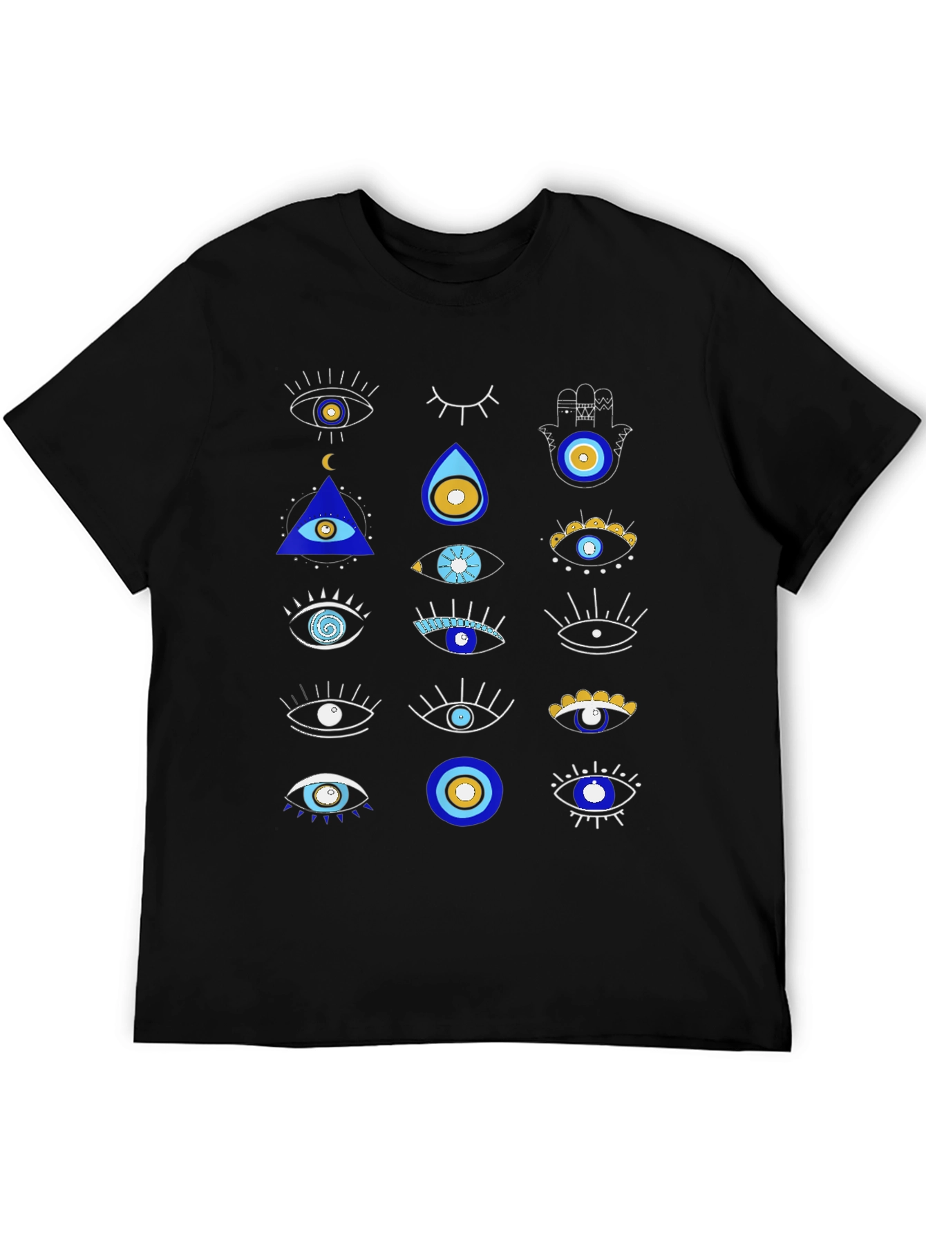 Evil Eye Graphic Tee - Unique Pattern Shirt