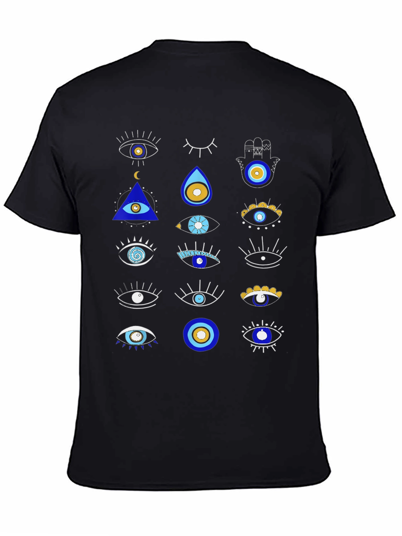 Evil Eye Graphic Tee - Unique Pattern Shirt