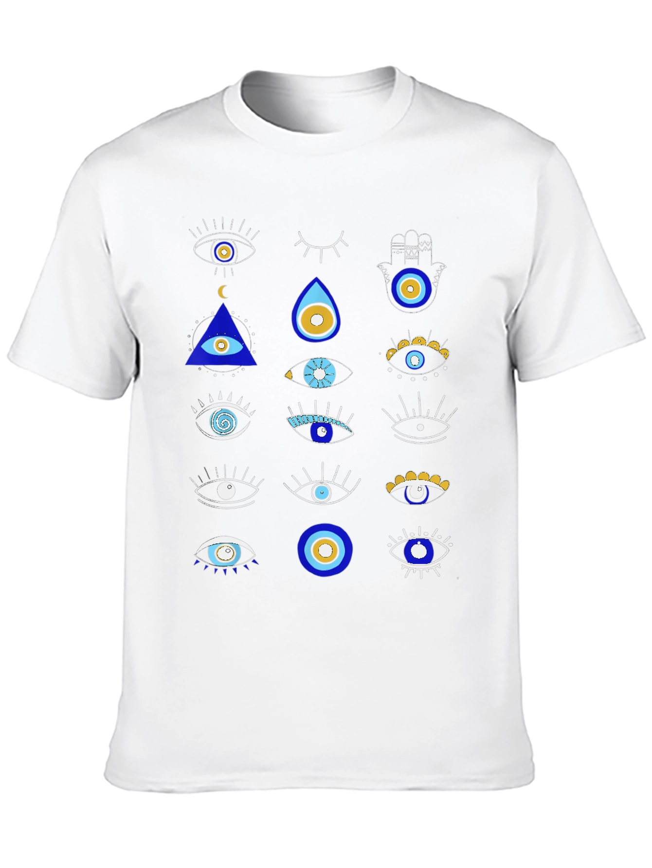 Evil Eye Graphic Tee - Unique Pattern Shirt