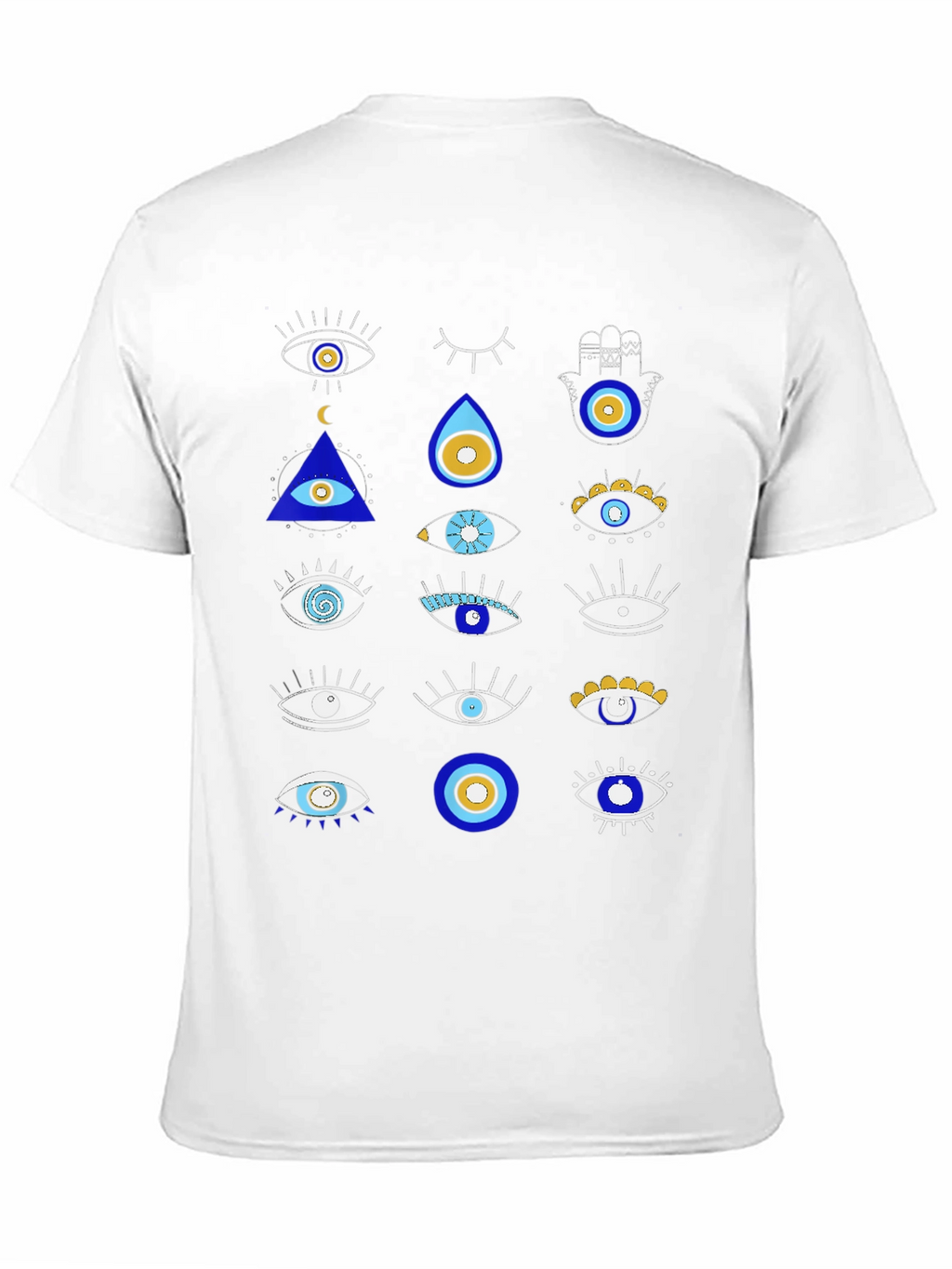 Evil Eye Graphic Tee - Unique Pattern Shirt