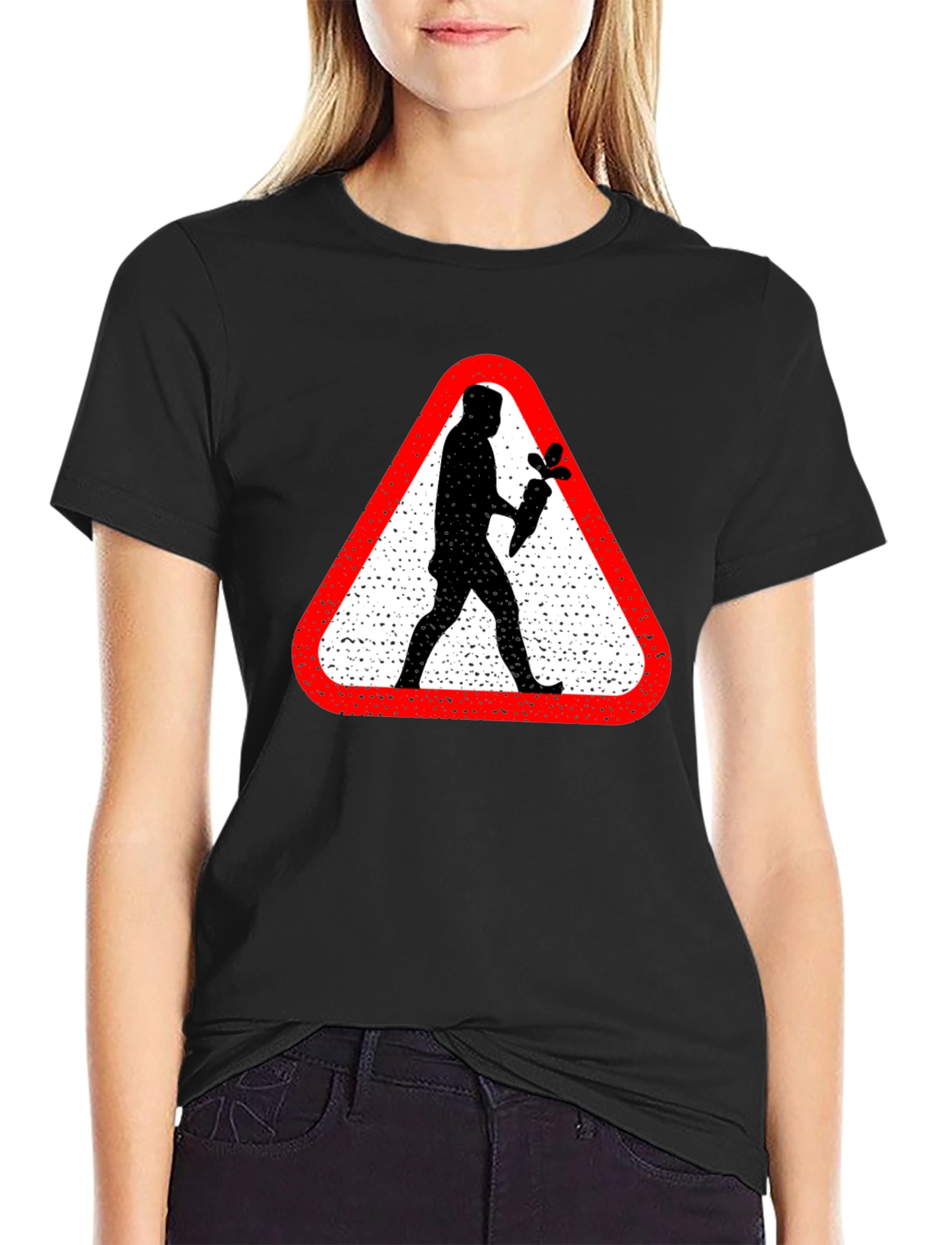 Warning: Caveman Crossing T-Shirt