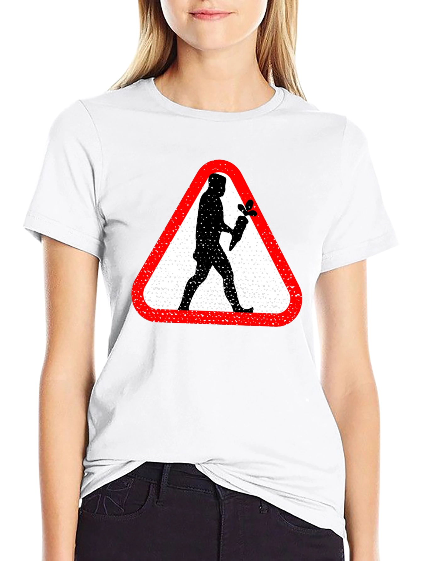 Warning: Caveman Crossing T-Shirt