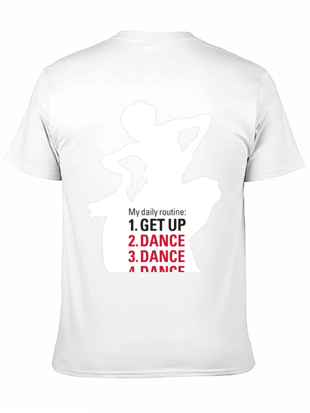 Dance Routine Graphic Tee - Black Cotton T-Shirt