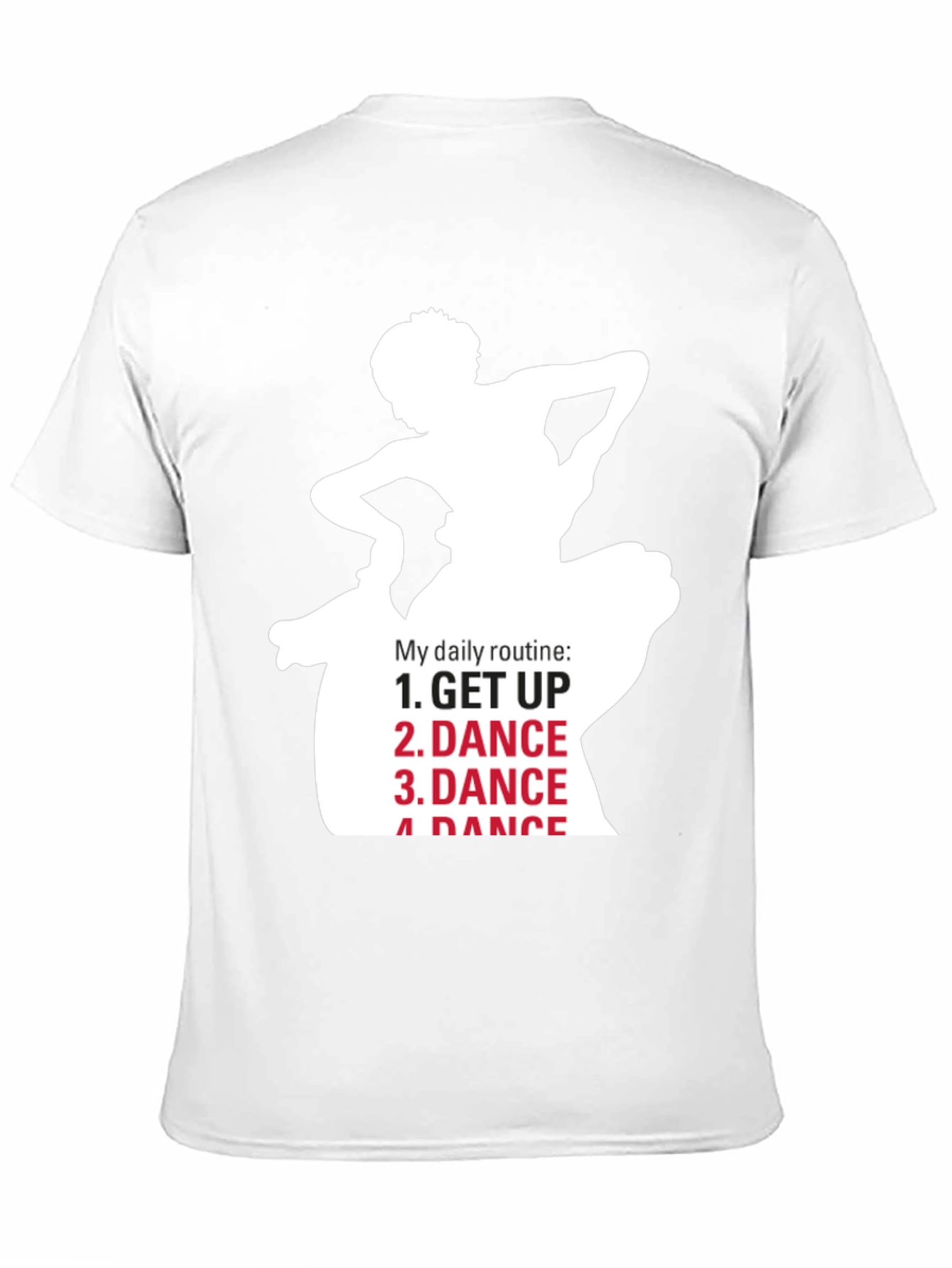 Dance Routine Graphic Tee - Black Cotton T-Shirt