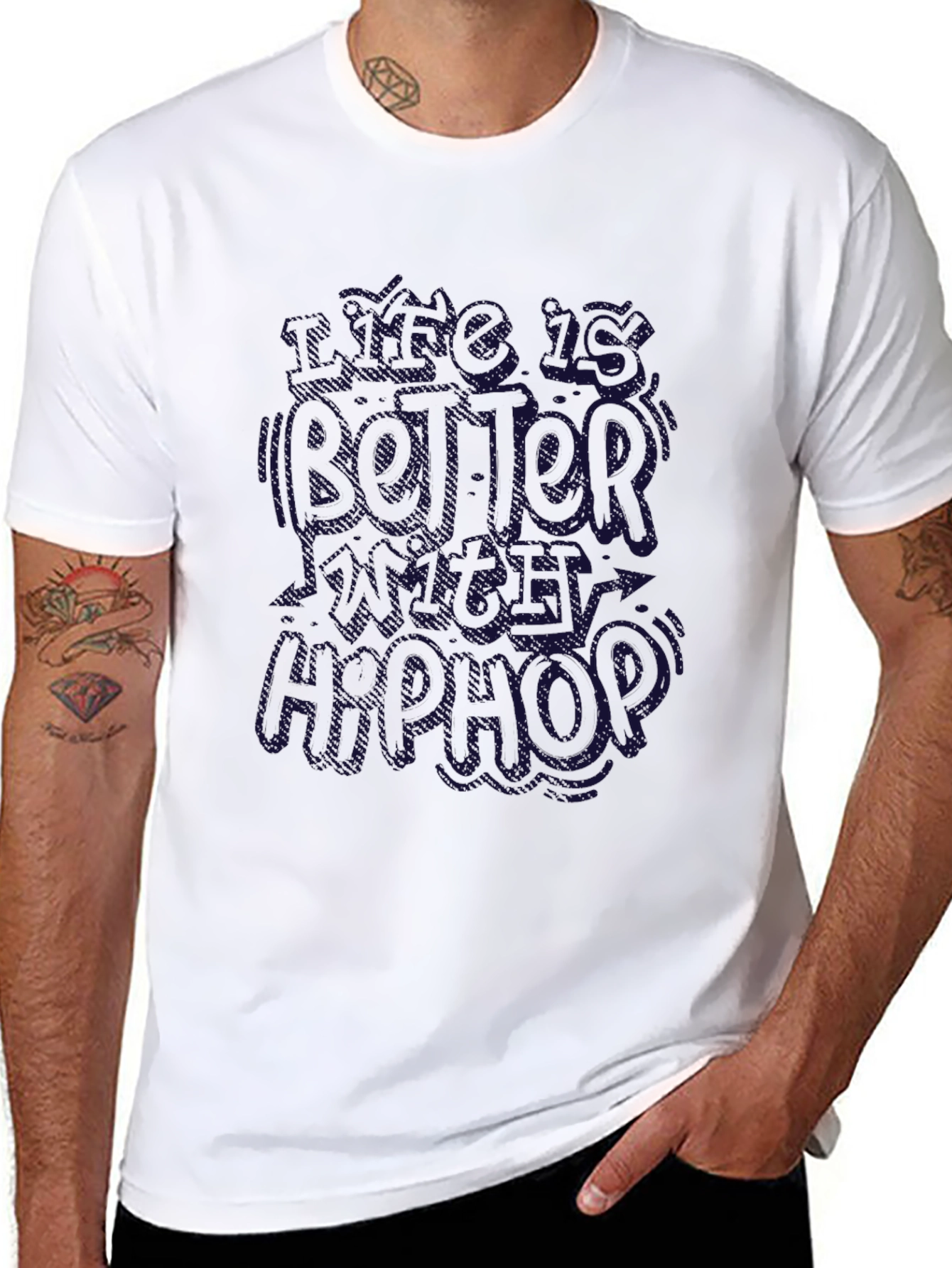 Cool Hip Hop Black T-Shirt